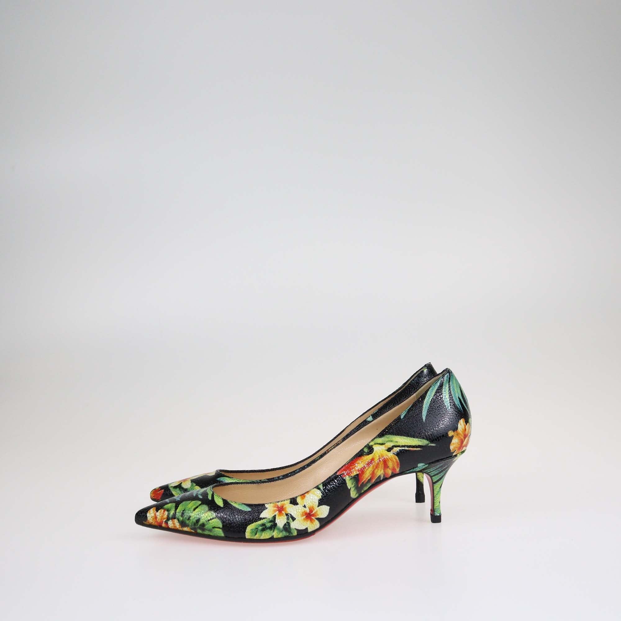 Christian Louboutin Multicolor Hawaii Print Pigale Follies 55 Pumps Shoes Christian Louboutin