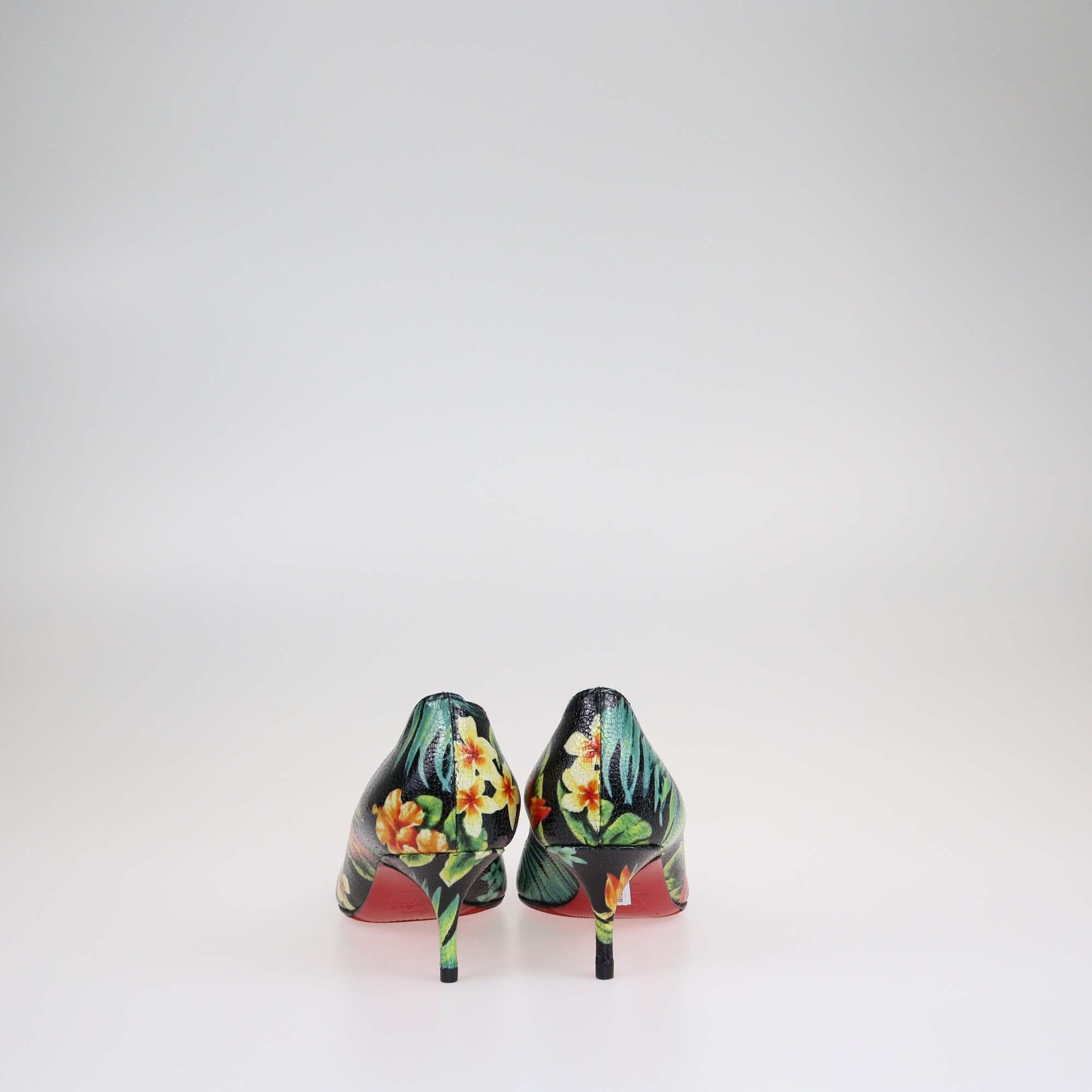Christian Louboutin Multicolor Hawaii Print Pigale Follies 55 Pumps Shoes Christian Louboutin