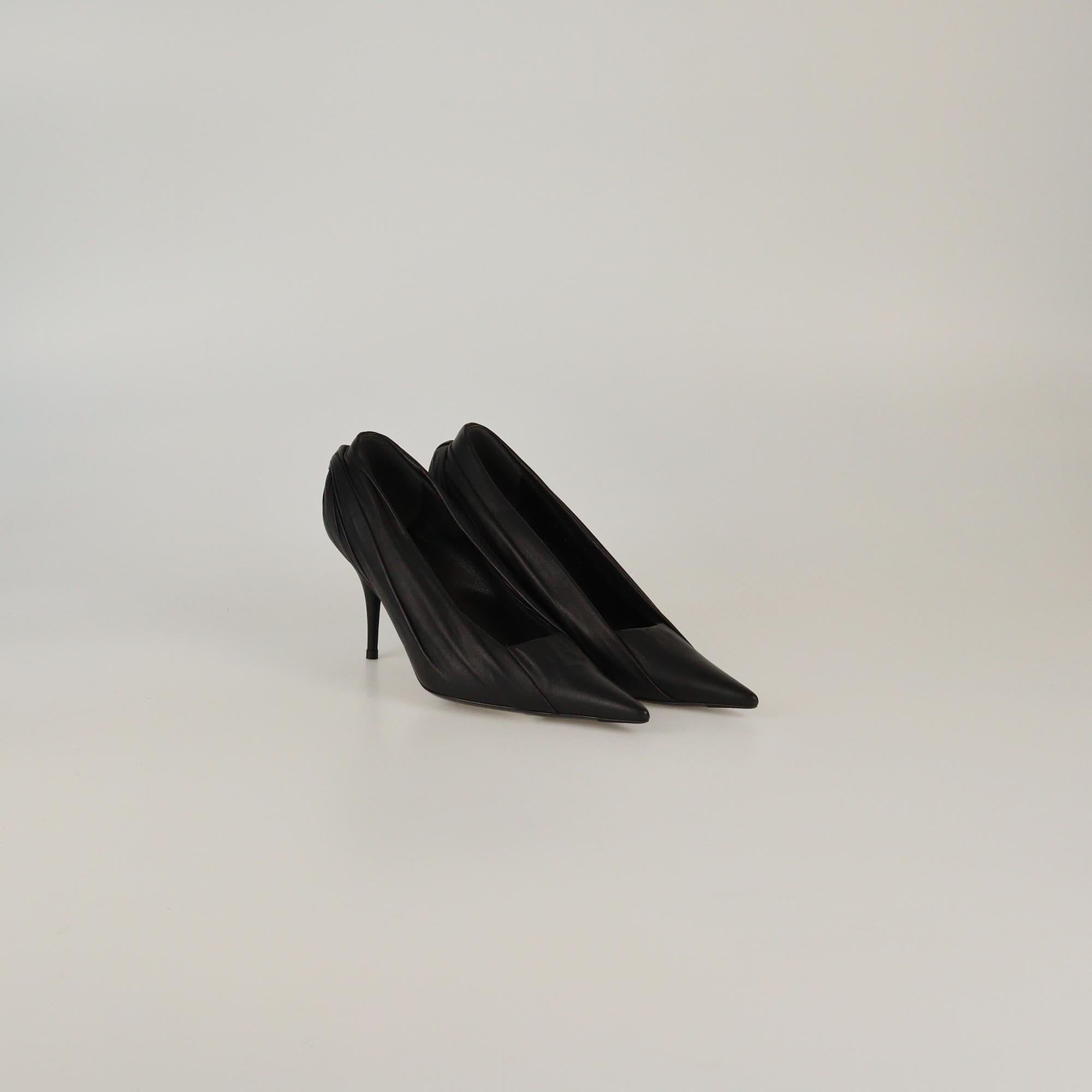 Balenciaga Black Knife Pointed Toe Pumps Womens Balenciaga
