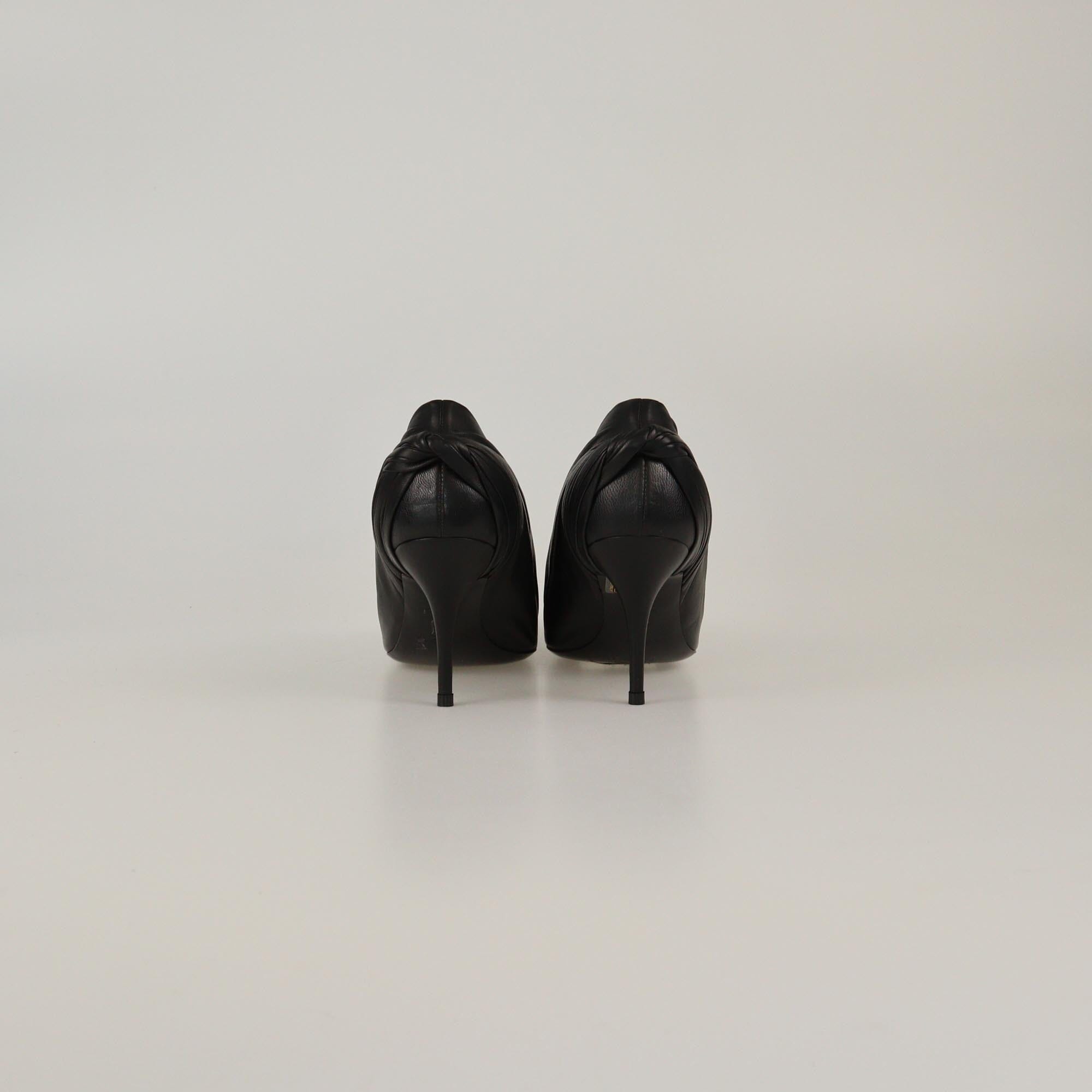 Balenciaga Black Knife Pointed Toe Pumps Womens Balenciaga