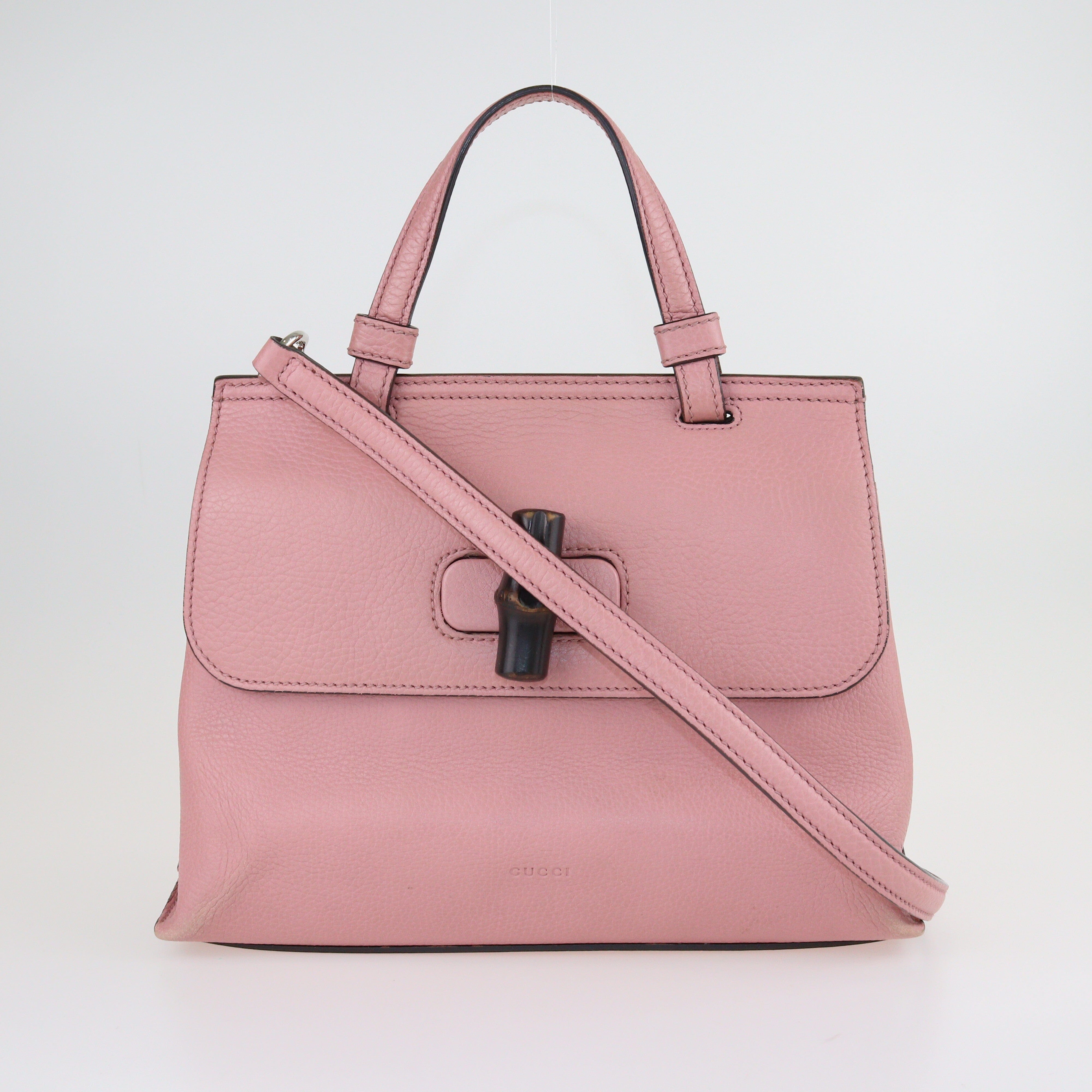 Pink Bamboo Daily Shoulder Bag Bags Gucci 