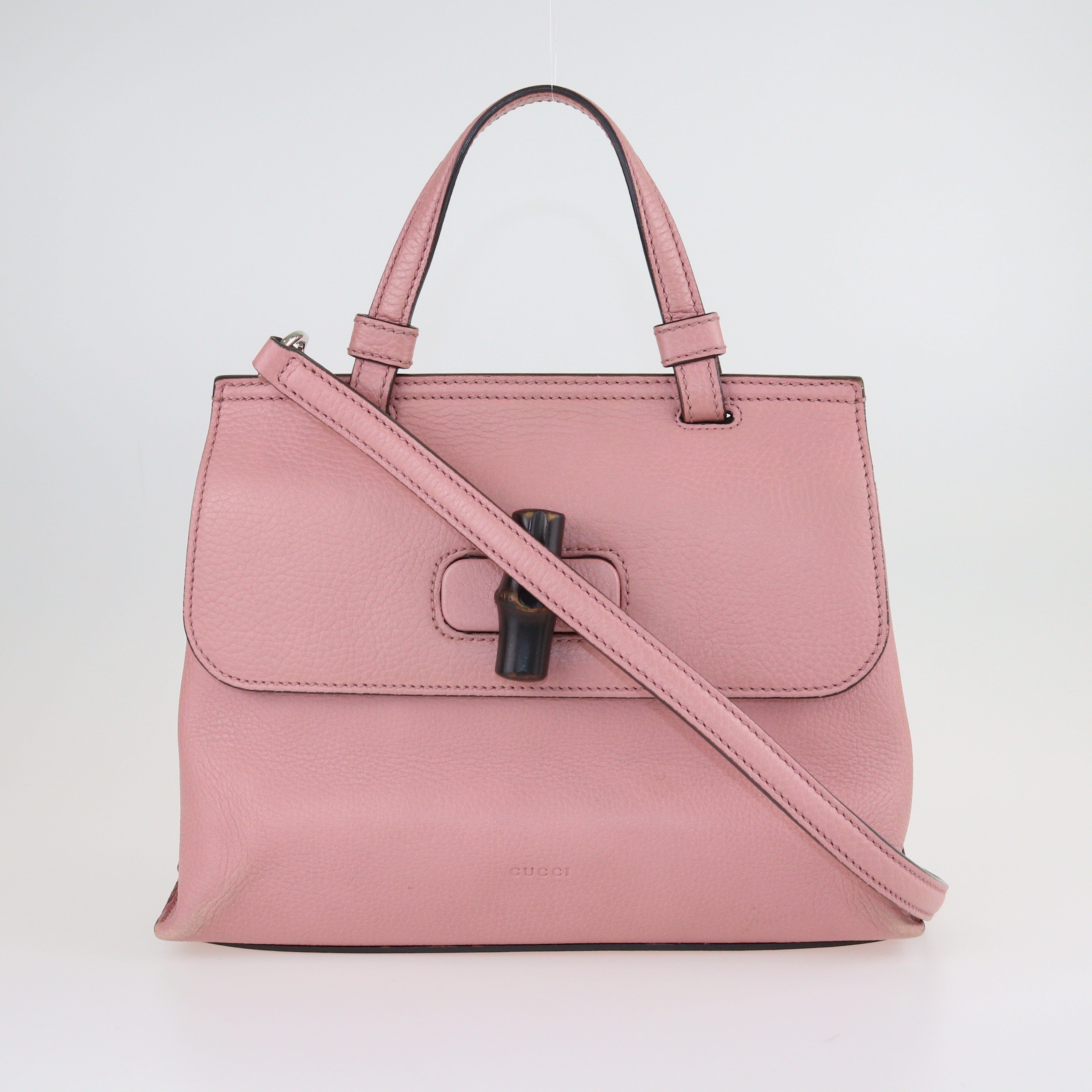 Pink Bamboo Daily Shoulder Bag Bags Gucci
