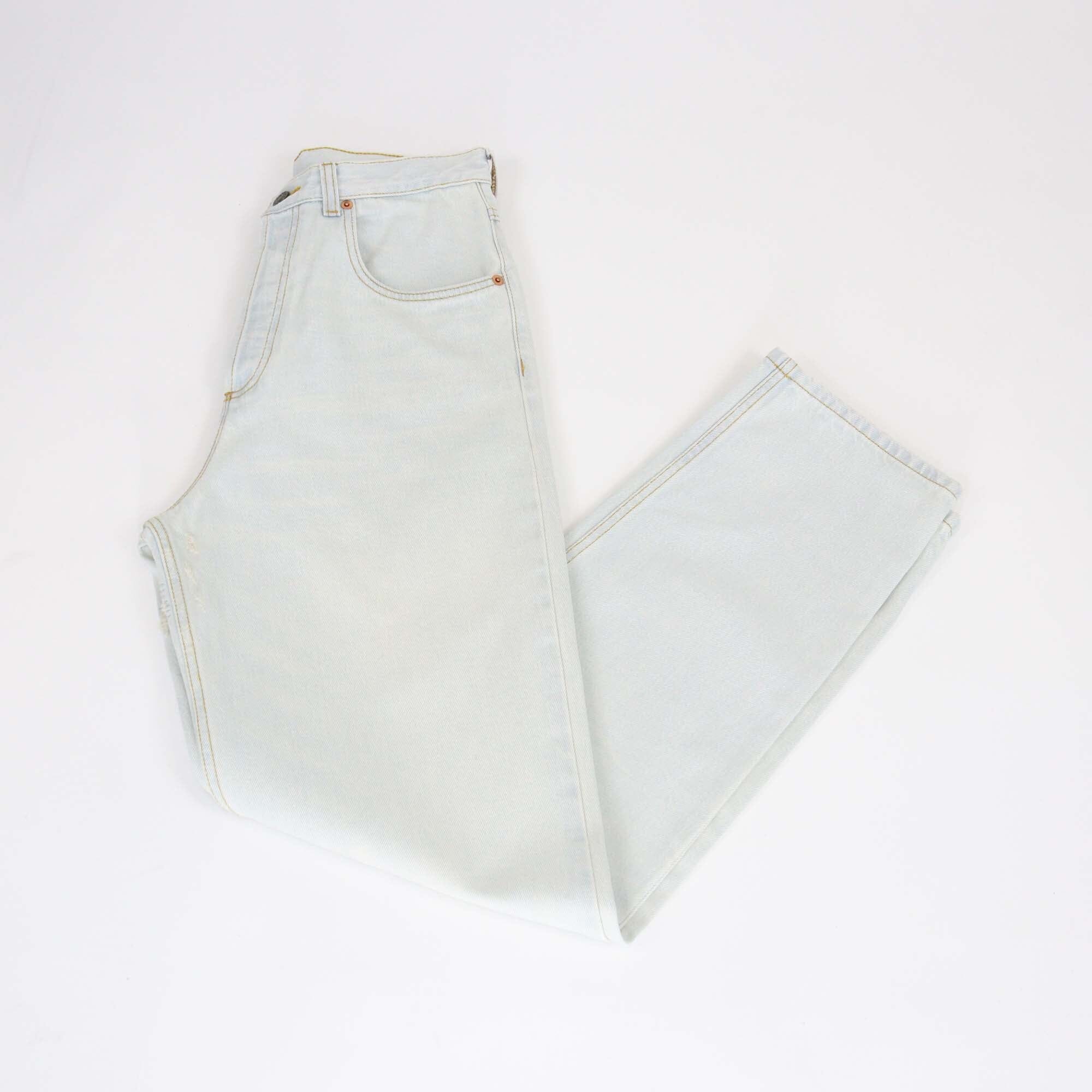 Gucci Wash Blue Denim Button Fly Pants Womens Gucci