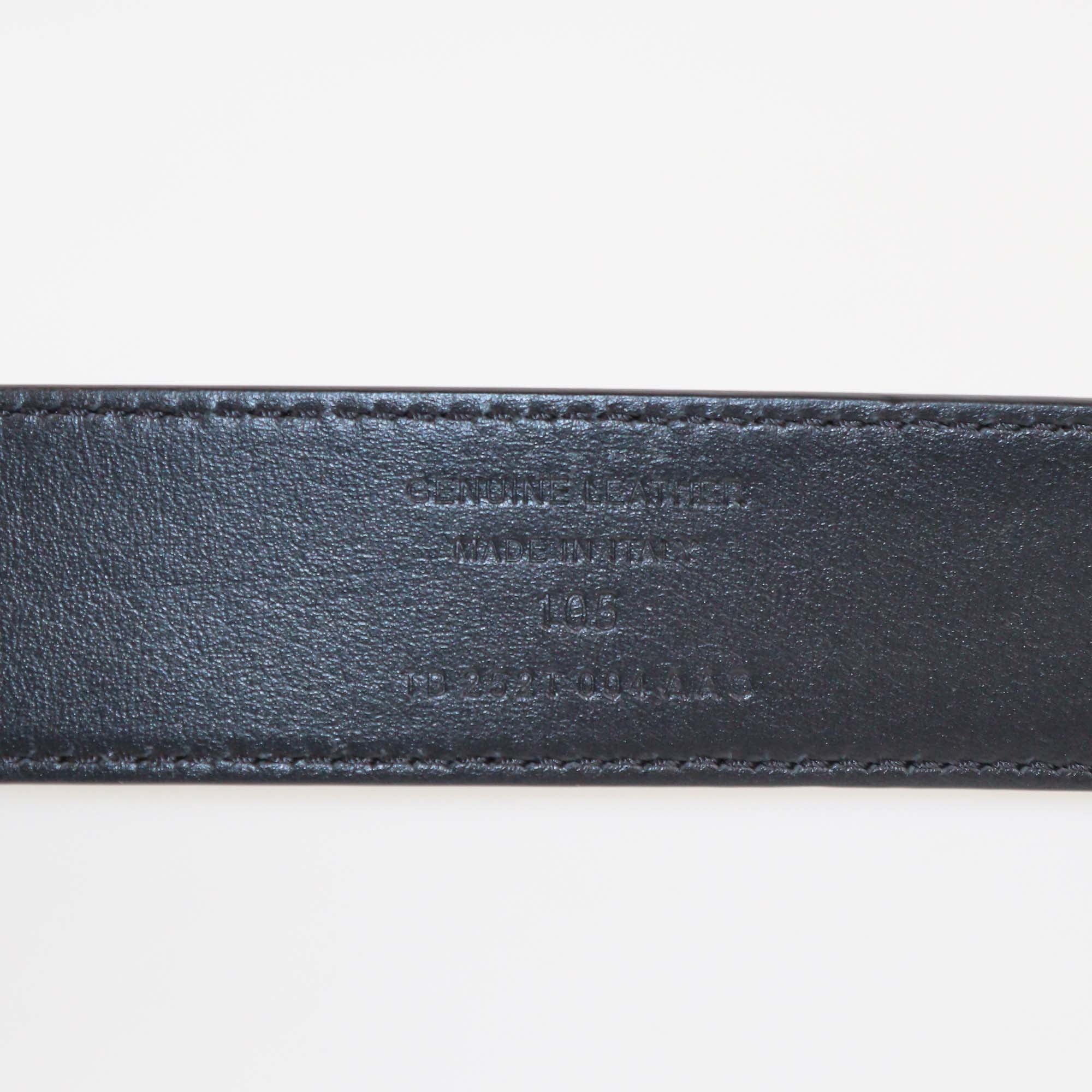 Tom Ford Black Leather Double T-Buckle Belt