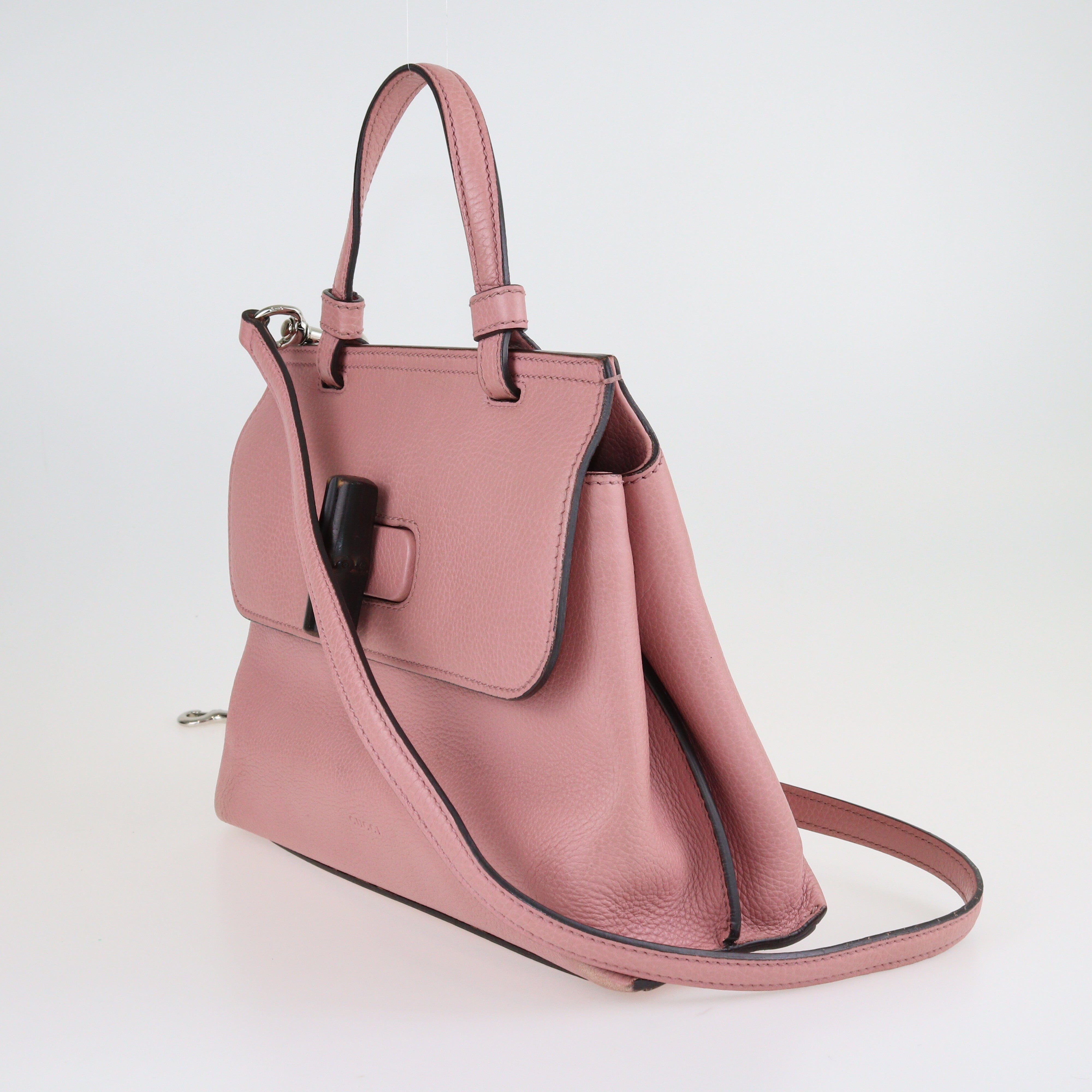 Pink Bamboo Daily Shoulder Bag Bags Gucci 