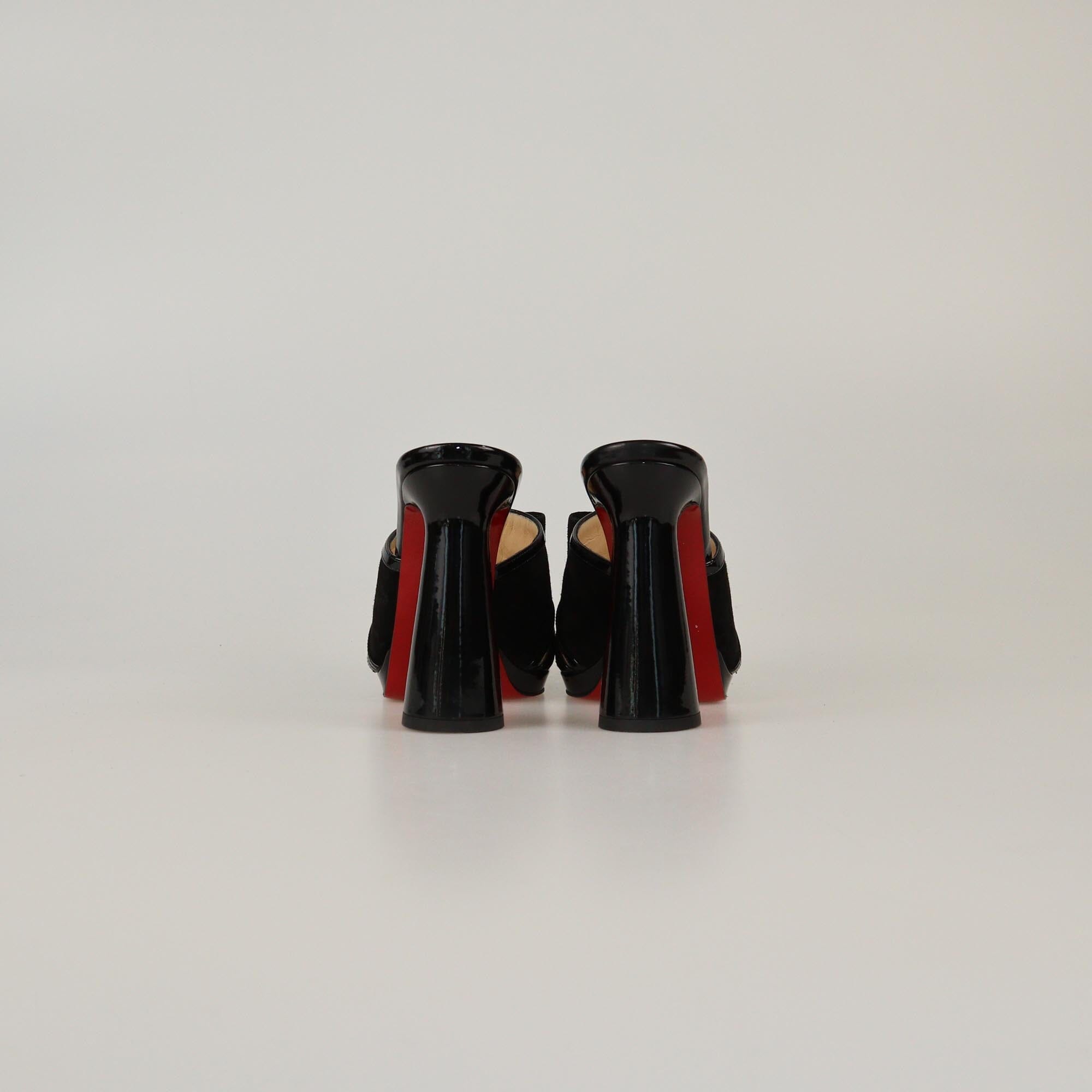 Christian Louboutin Black Bow Miss Daisy Mules Womens Christian Louboutin