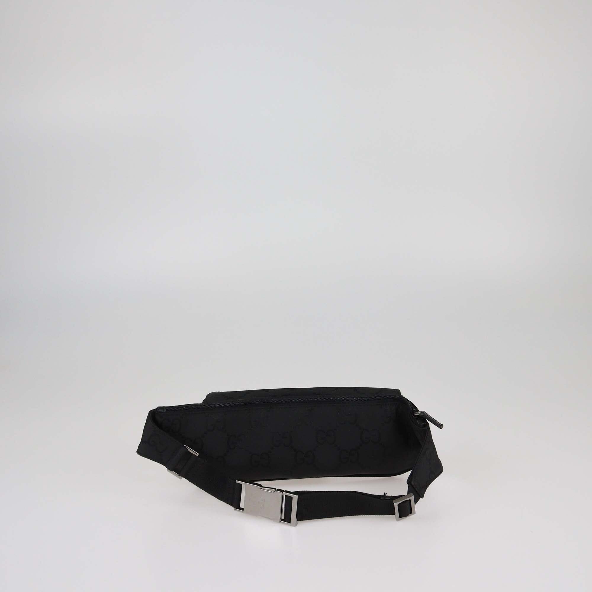 Gucci Black GG Belt Bag Womens Gucci