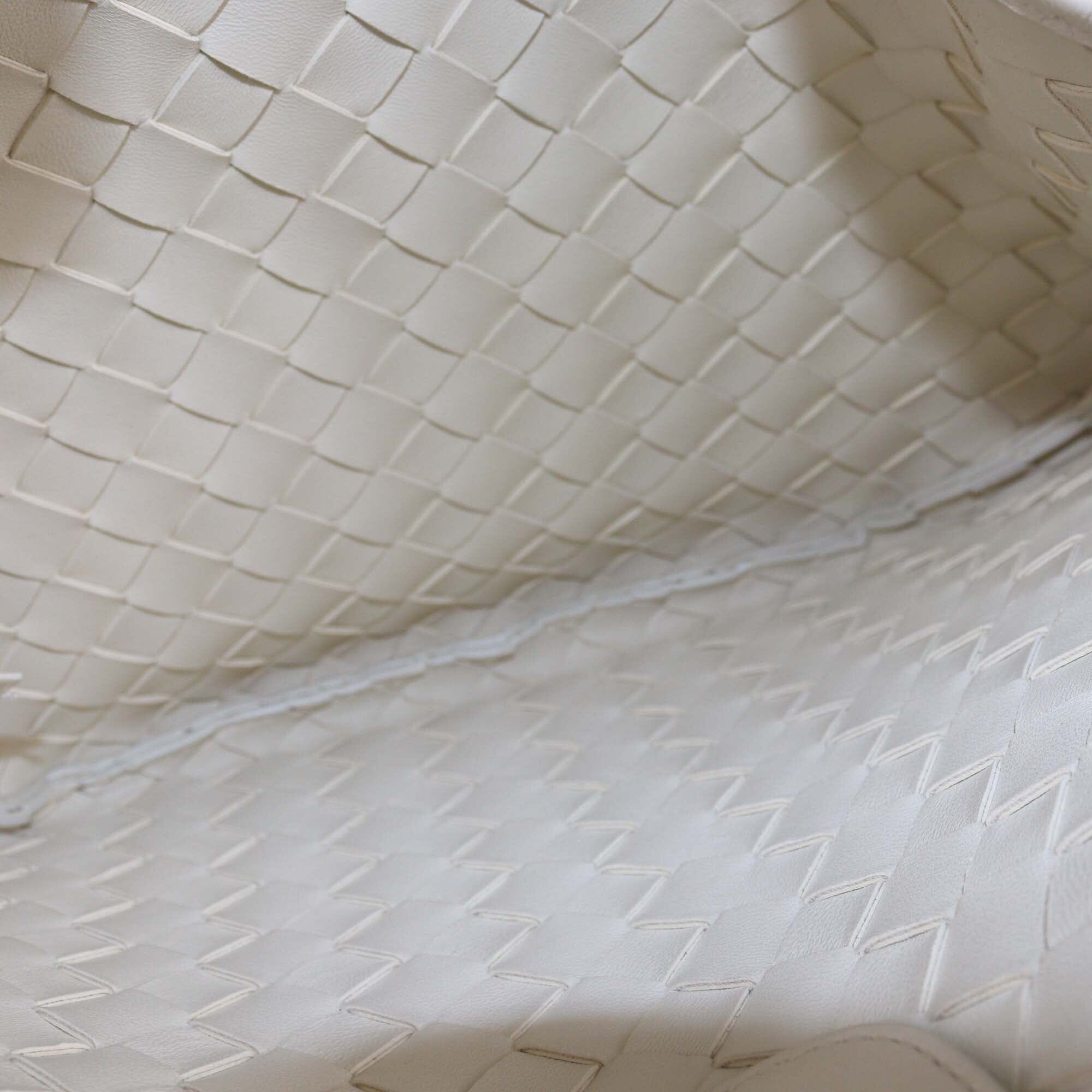 Bottega Veneta Cream Intrecciato Classic Chain Sardine Bag Womens Bottega Veneta