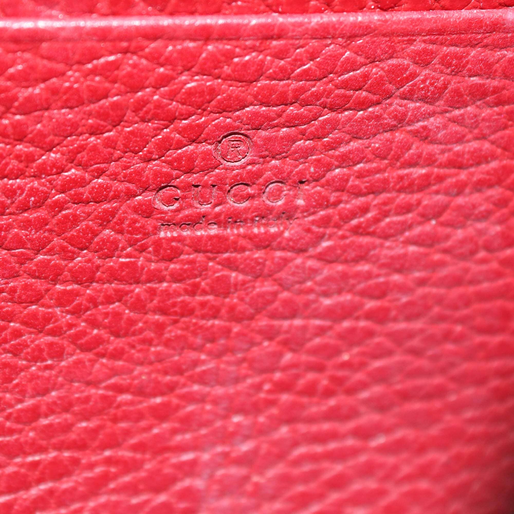 Gucci Red Dionysus Wallet On Chain Womens Gucci