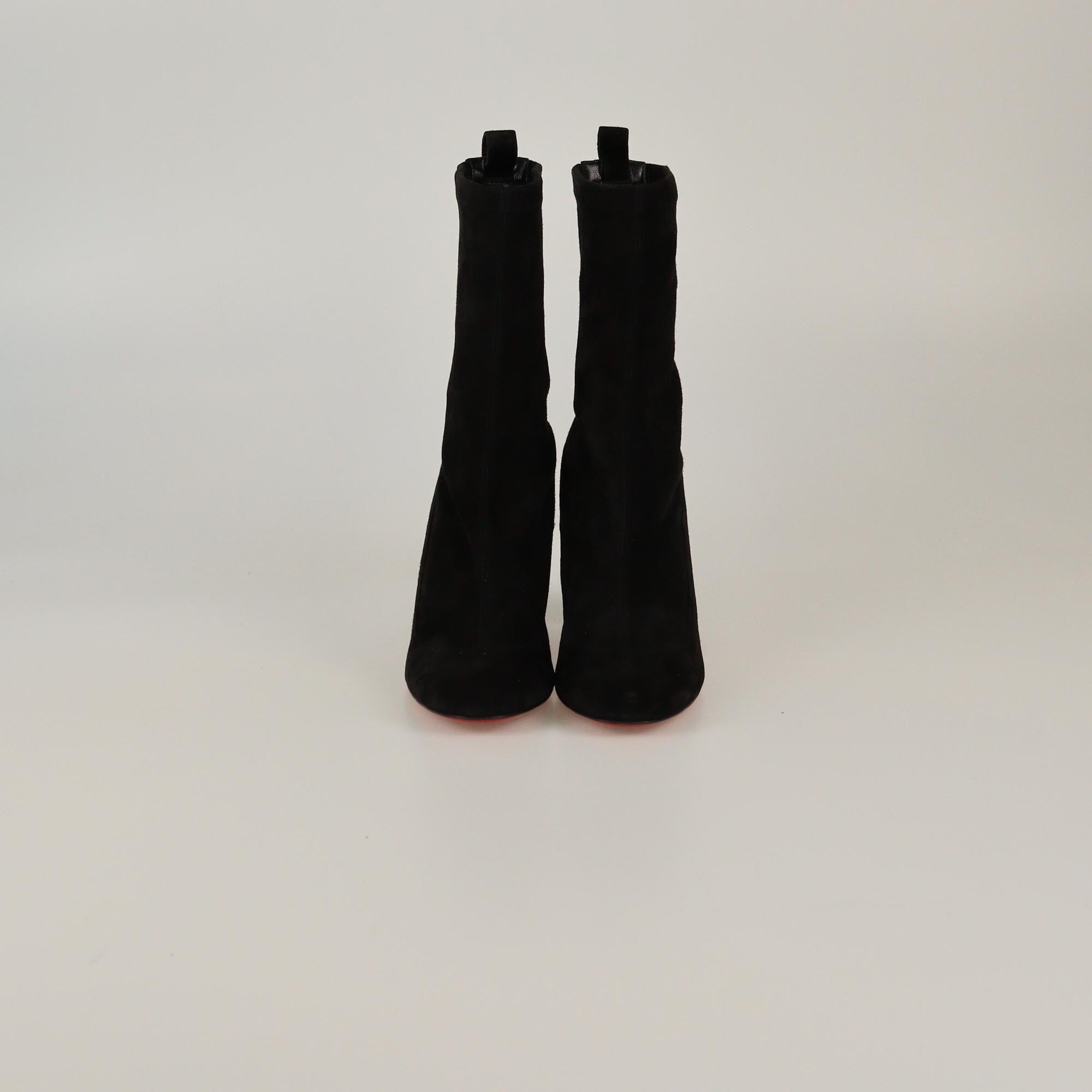 Christian Louboutin Black Gena Mid Boots Womens Christian Louboutin