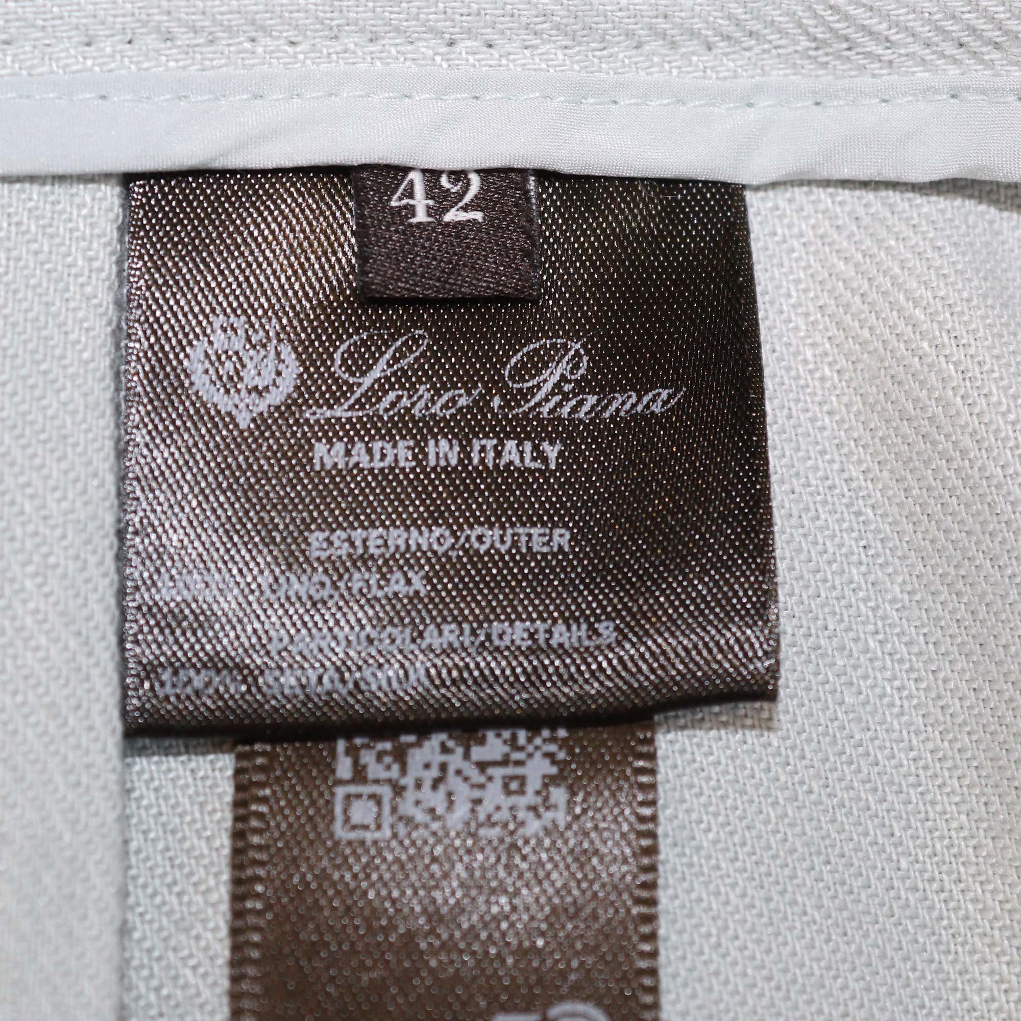 Loro Piana Light Green Linen Augustin Balloon Trouser