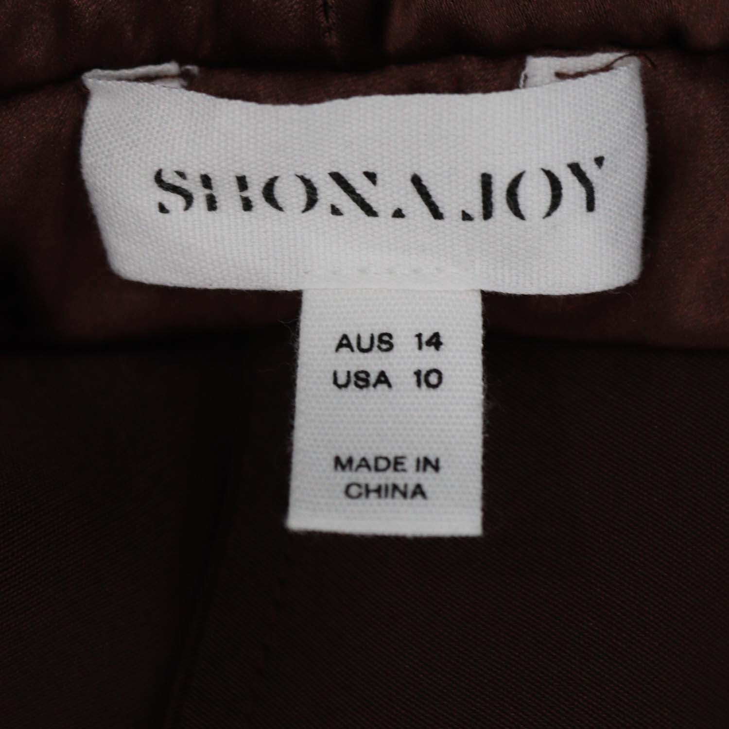 Shona Joy Metallic Brown Blend Polyester Savanna Bias Pants