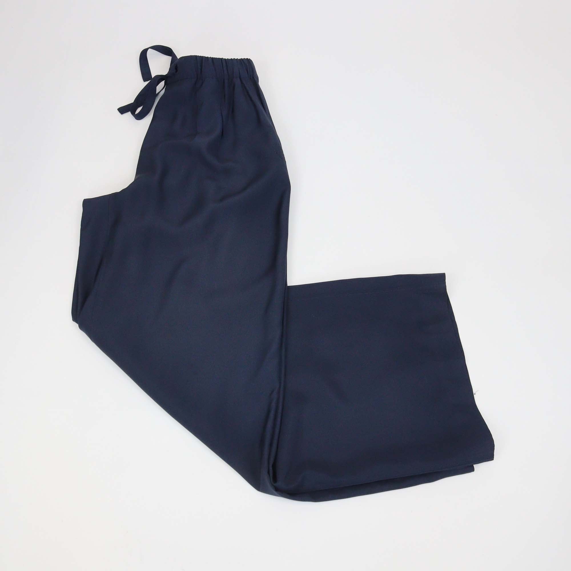 Loewe Navy Blue Silk Anagram Pyjama Trousers