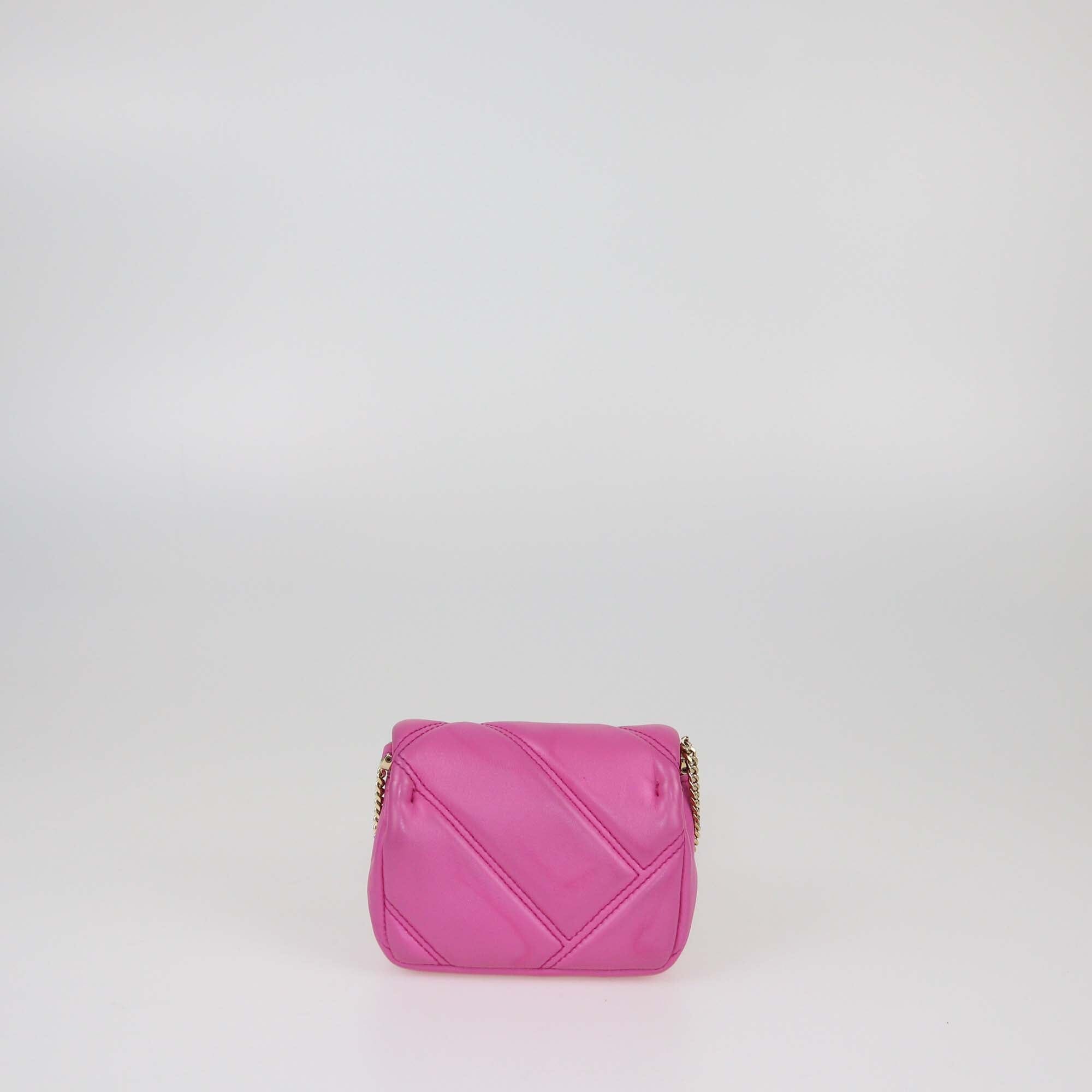 Bvlgari Fuchsia Matelasse Micro Serpenti Cabochon Bag Womens Bvlgari