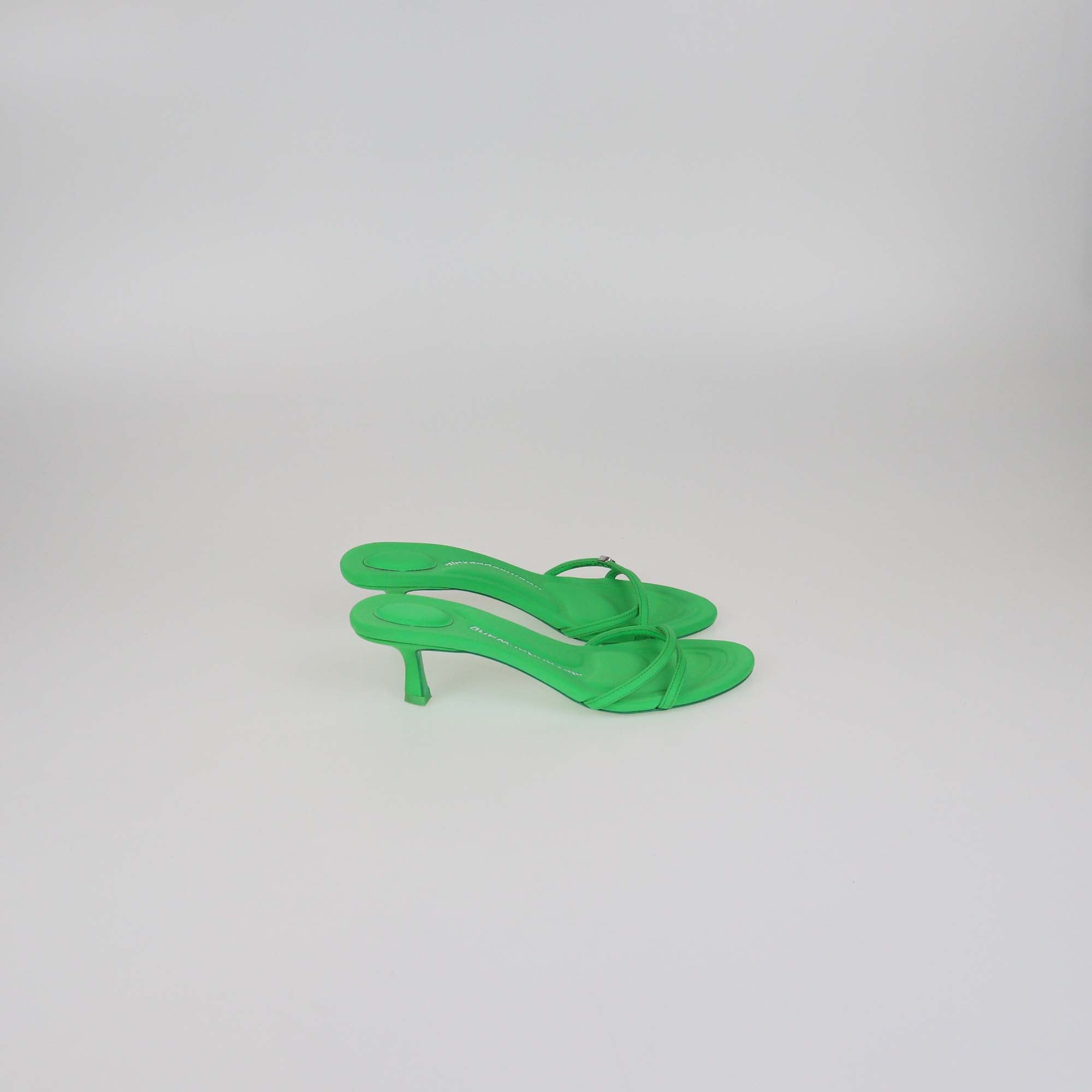 Alexander Wang Neon Green Neoprene Dahlia Sandals