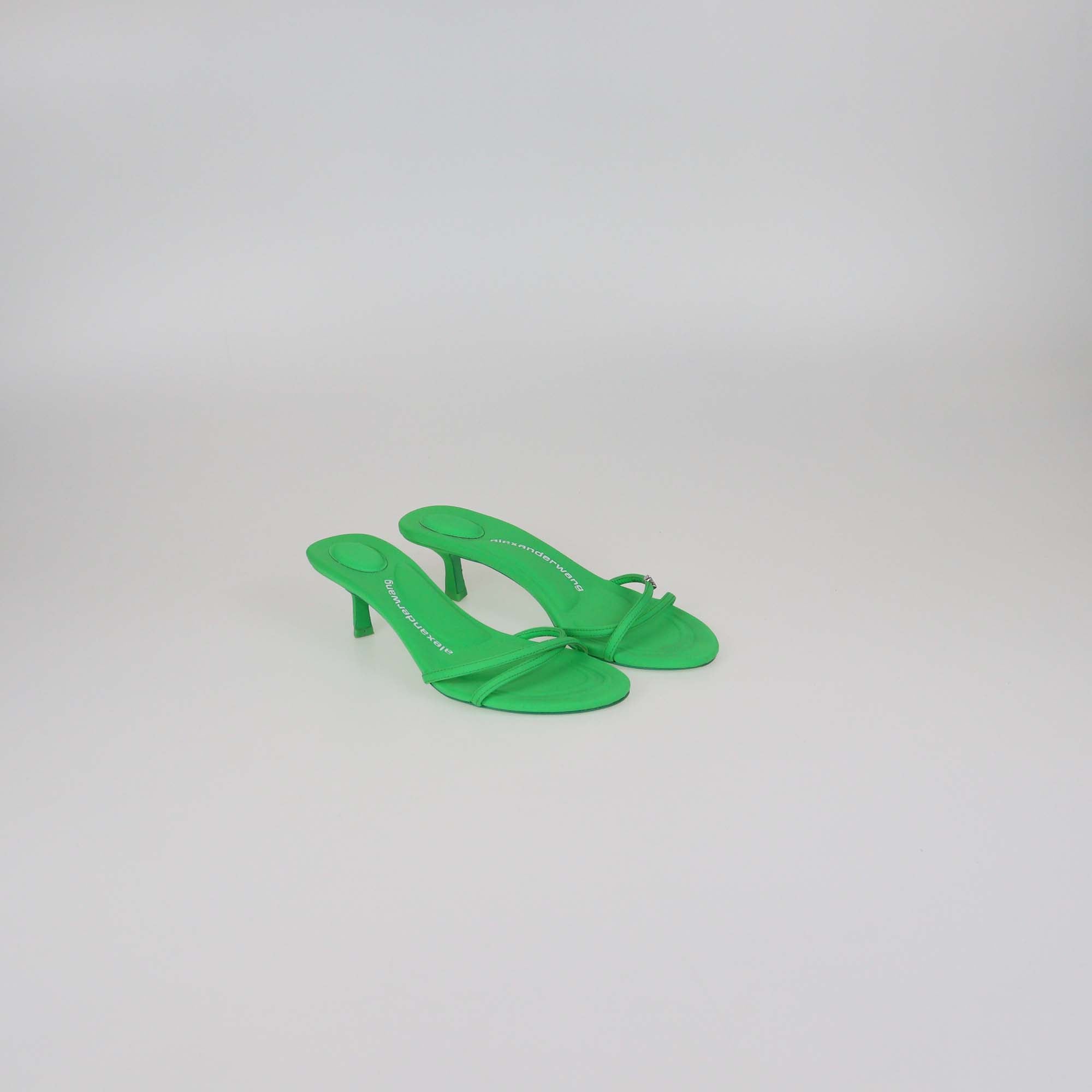 Alexander Wang Neon Green Neoprene Dahlia Sandals