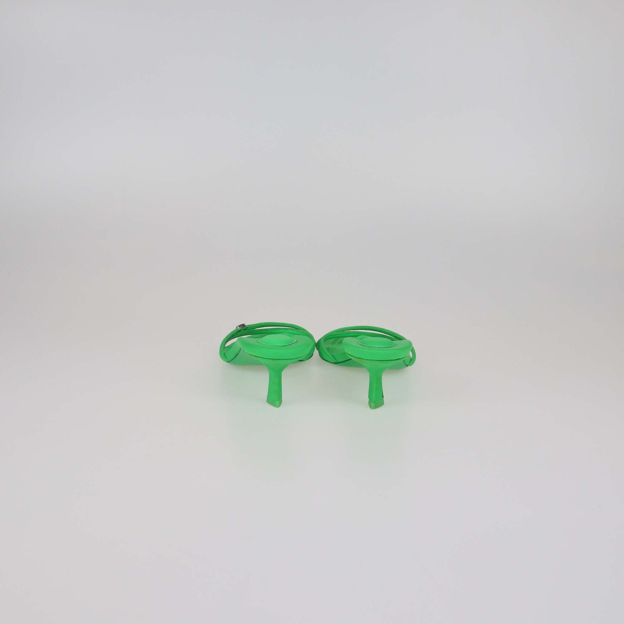 Alexander Wang Neon Green Neoprene Dahlia Sandals