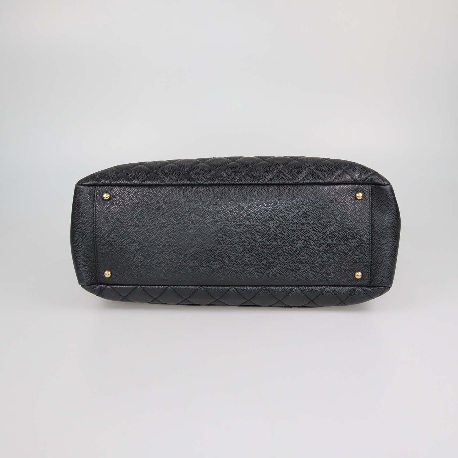 Chanel Black Quilted Caviar Leather XL Grand Shopping Tote