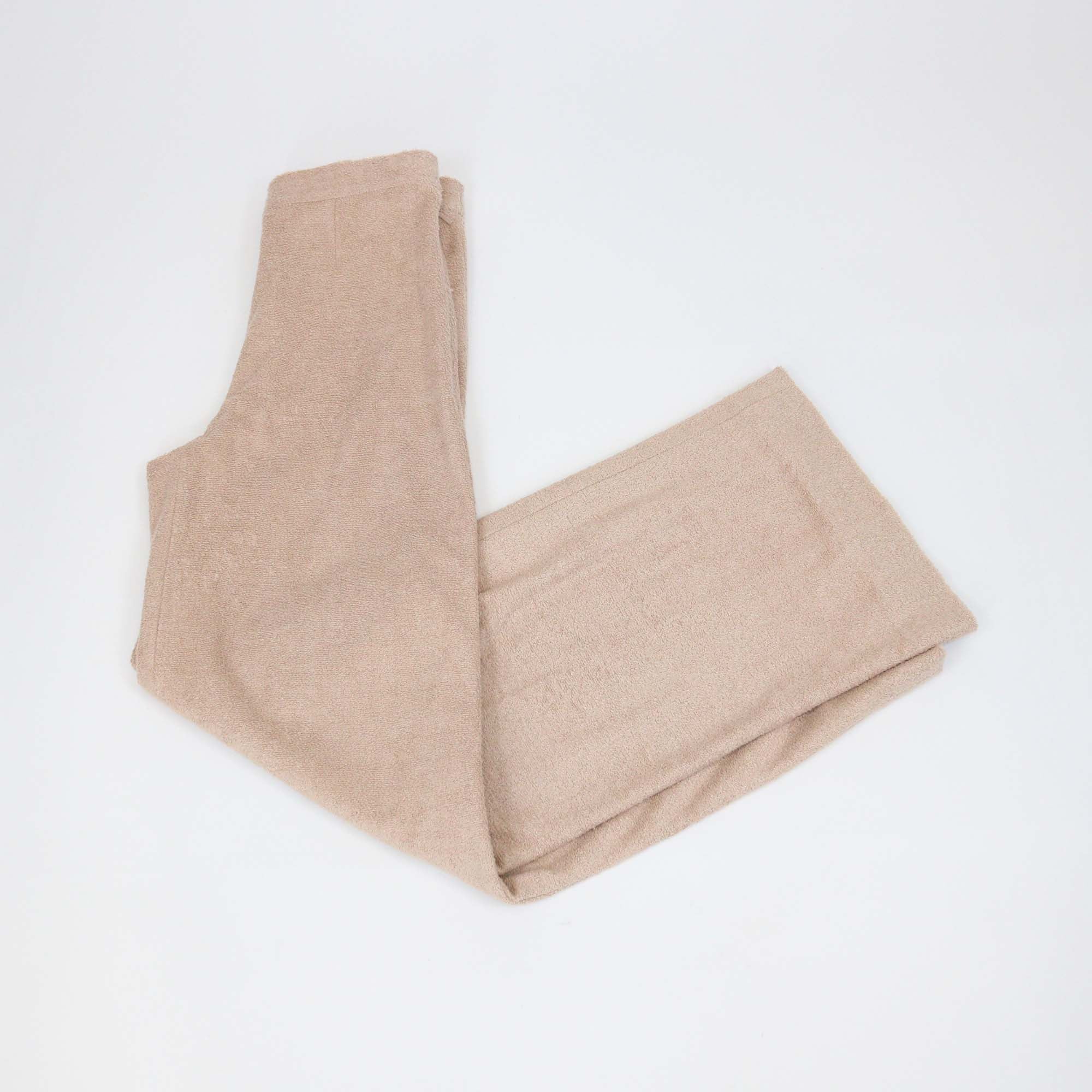Loro Piana Beige Linen Cotton Blend Domaso Terry Pants