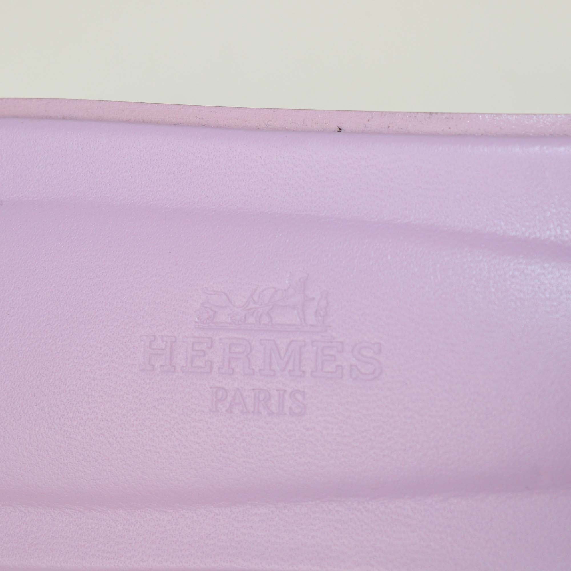 Hermes Amethyst Epsom Oran Sandals
