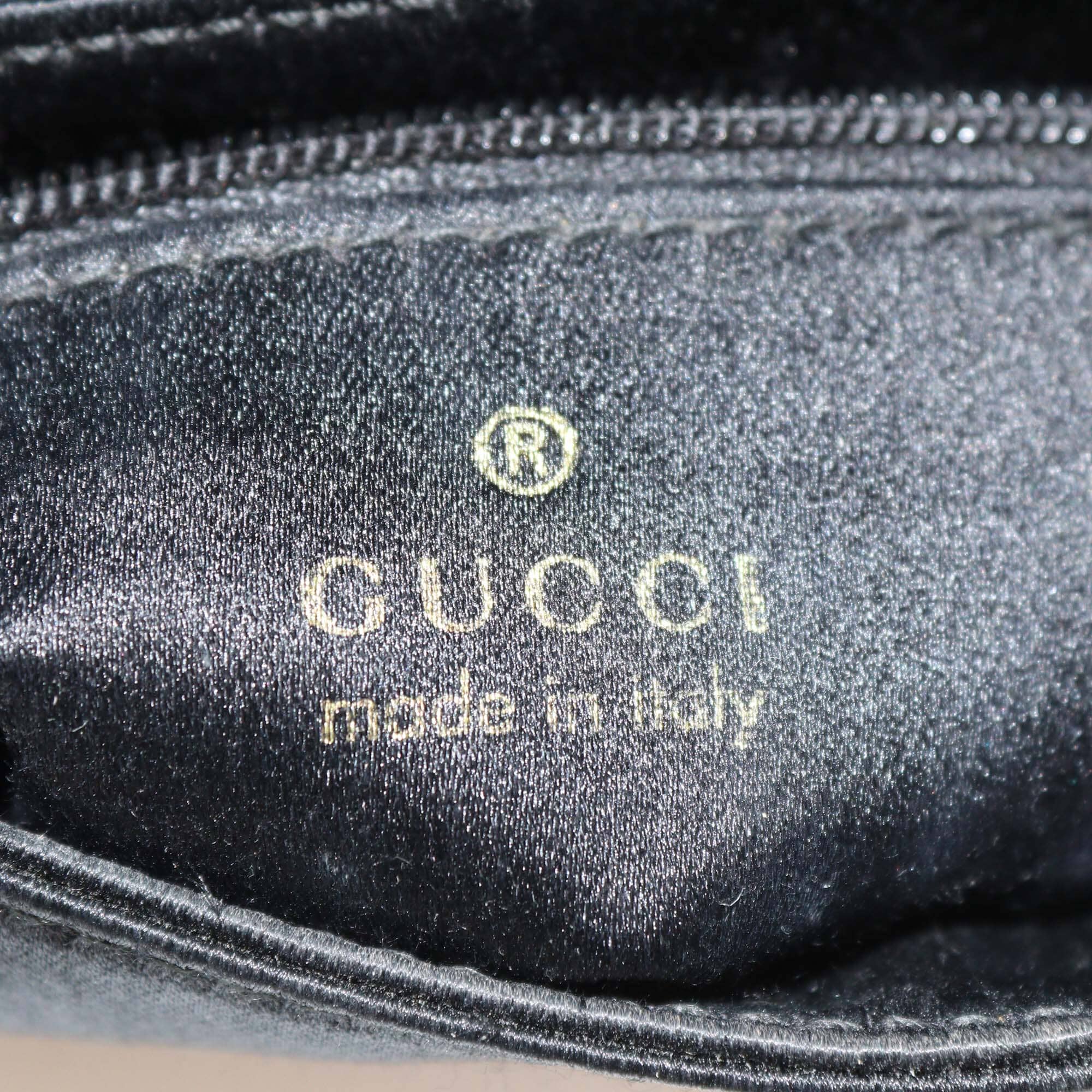 Gucci Black Small Vintage Bamboo Handle Jackie Bag Womens Gucci