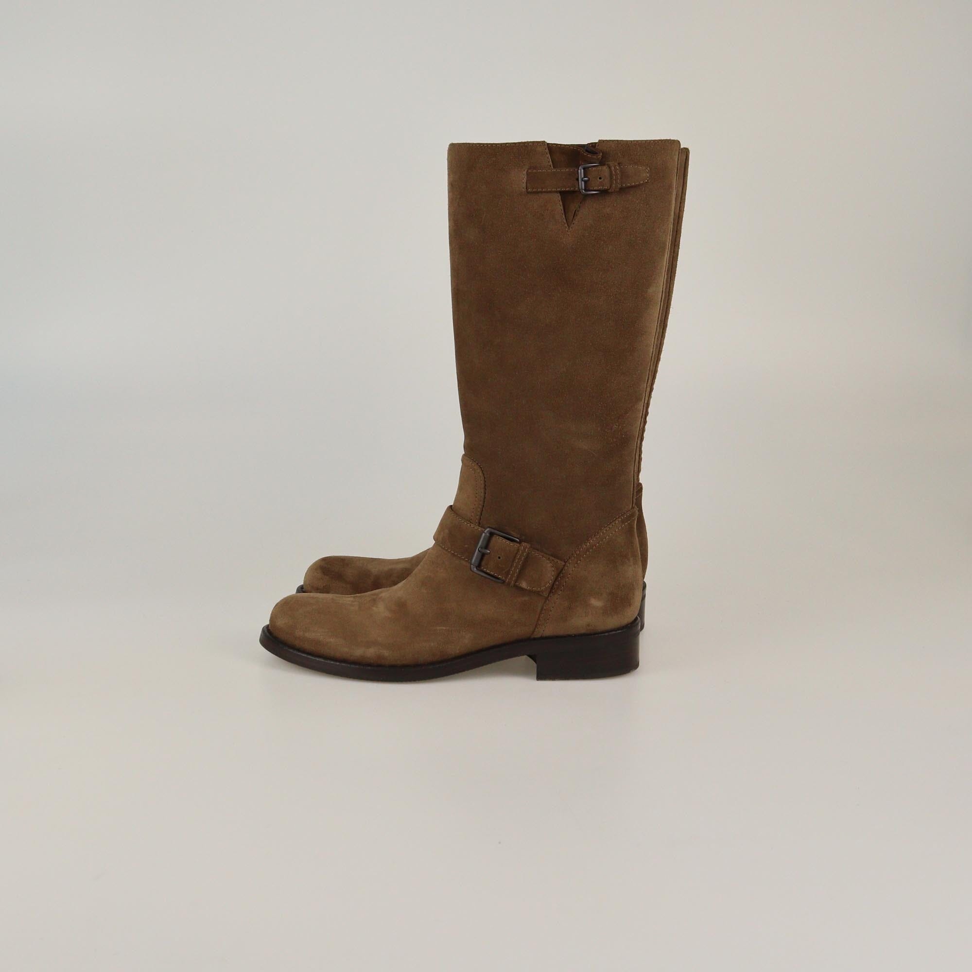 Bottega Veneta Brown Riding Boots Womens Bottega Veneta