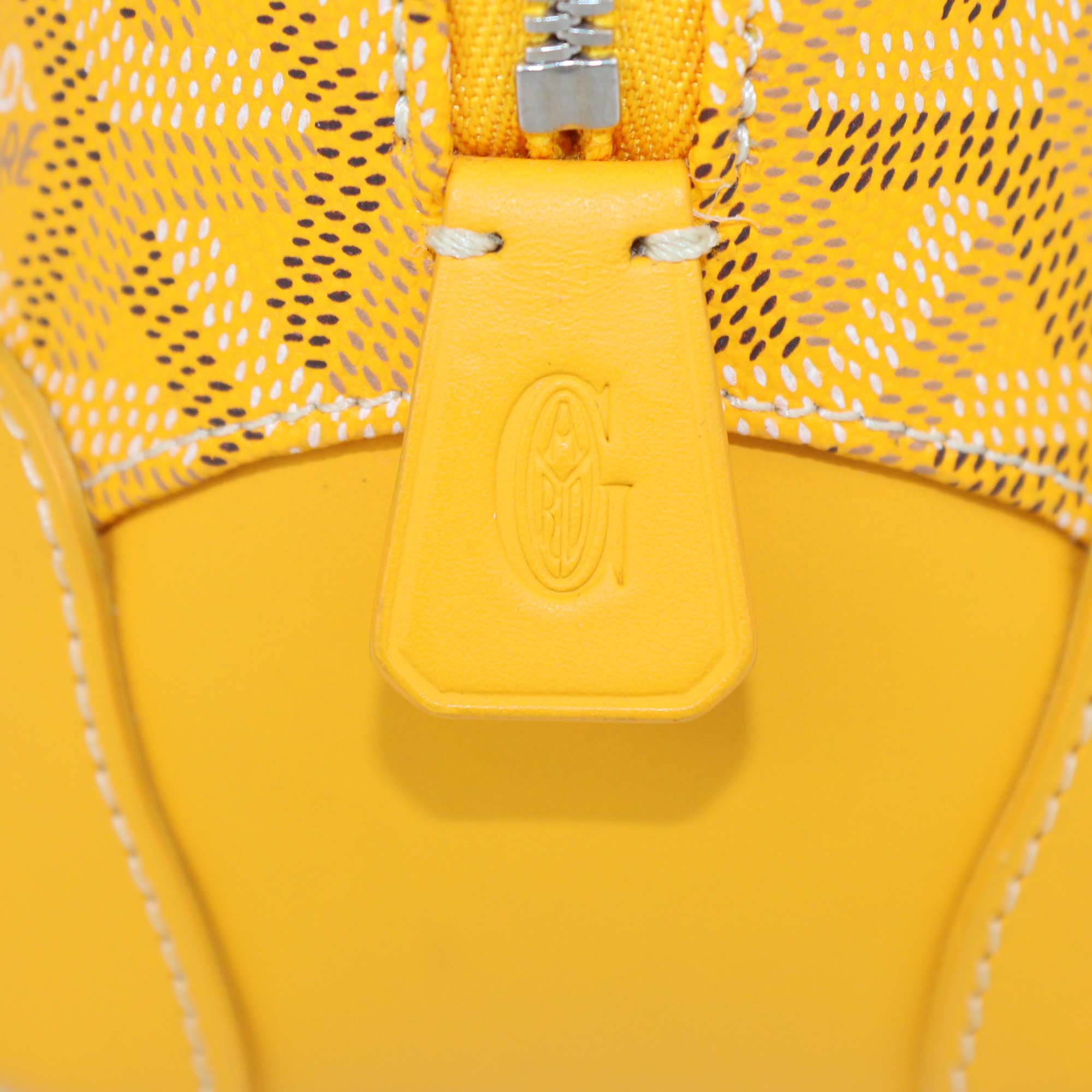 Goyard Yellow Goyardine Vendome Mini Bag