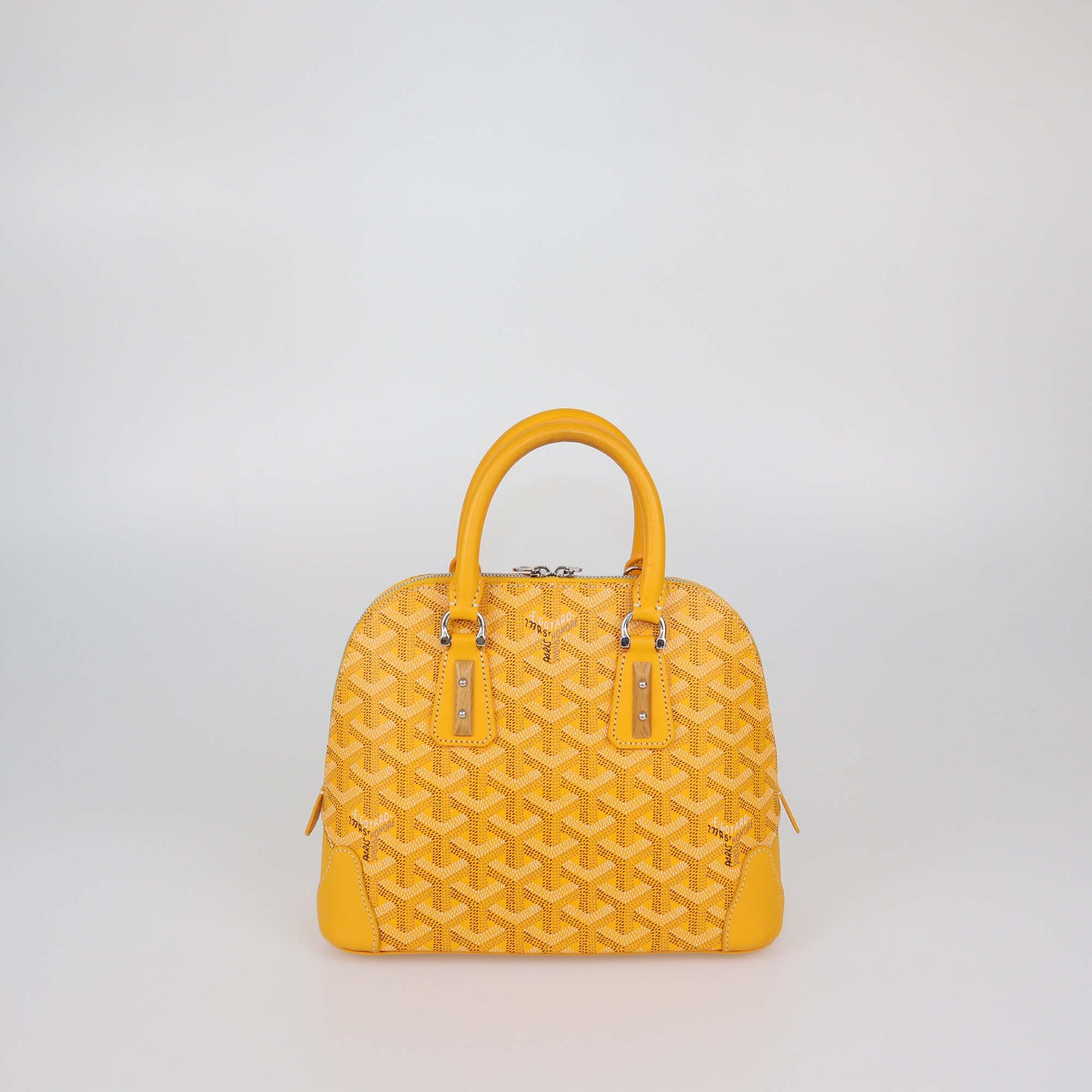Goyard Yellow Goyardine Vendome Mini Bag