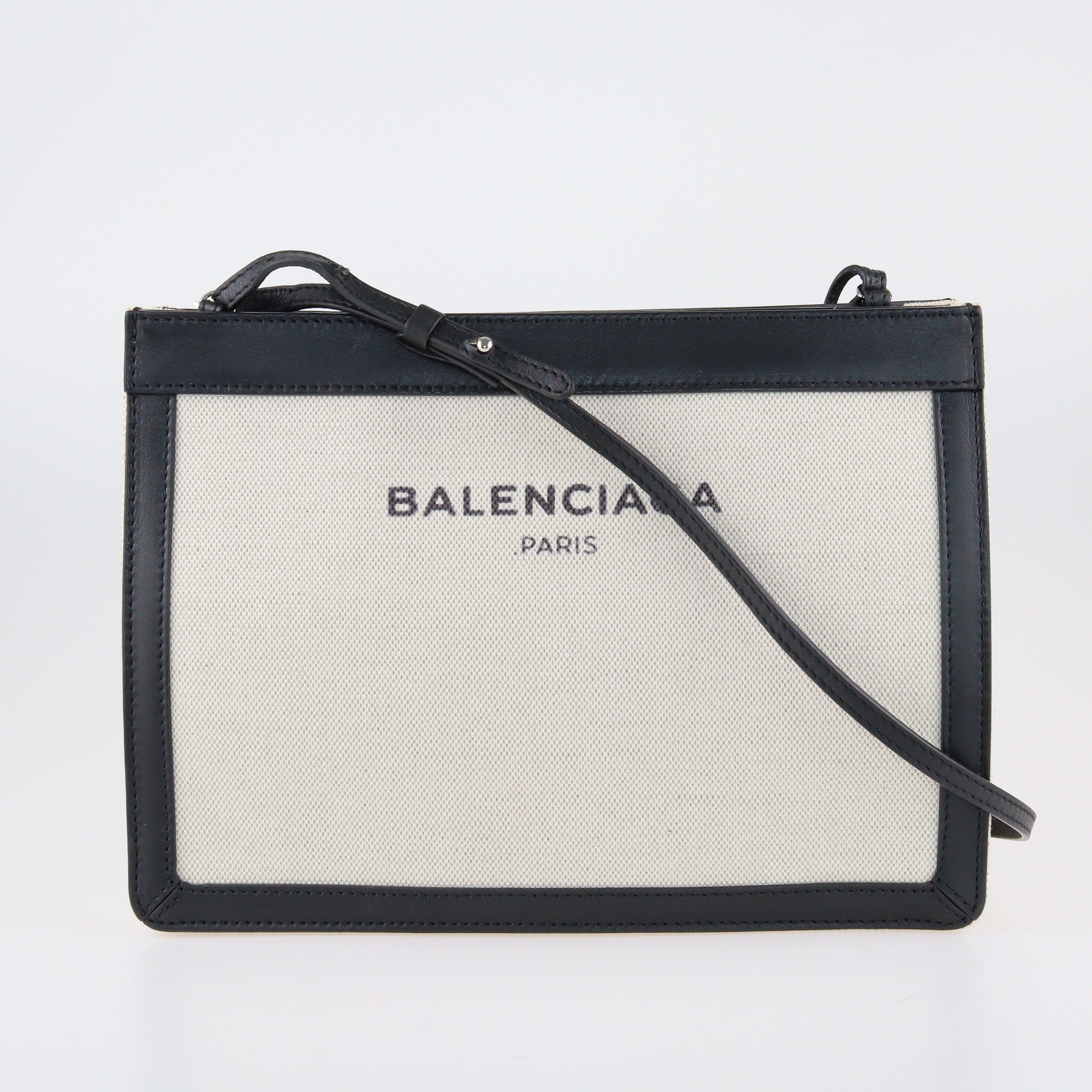 Black/Off-White Pochette Crossbody Bag Bags Balenciaga 