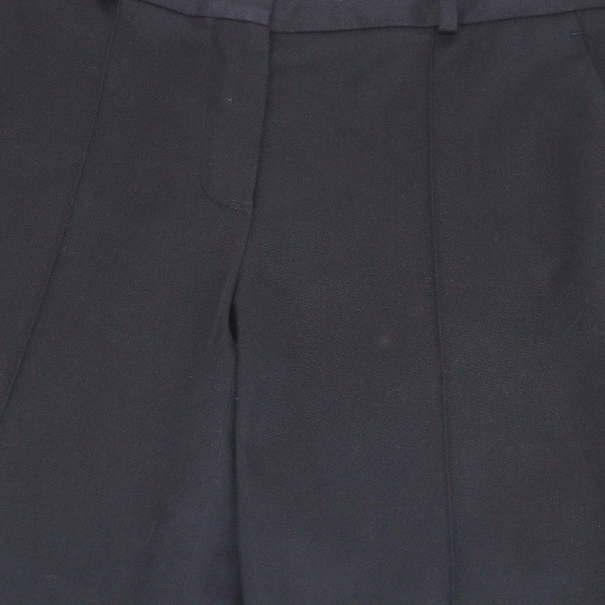 Loro Piana Navy Blue Cotton Mirel Skinny Leg Pants