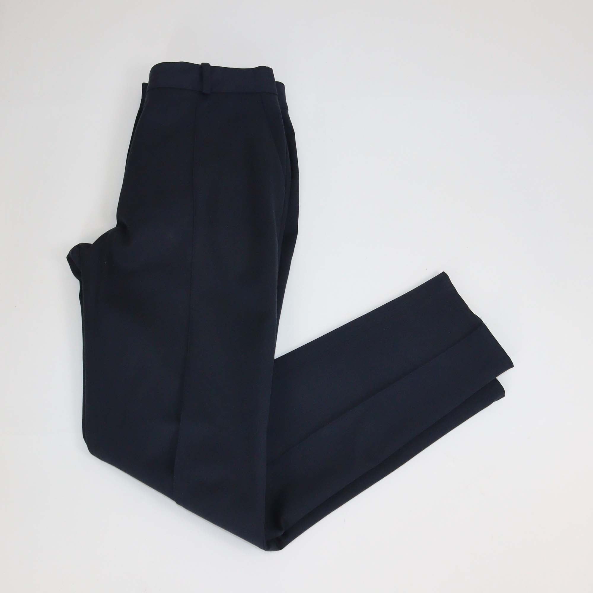 Loro Piana Navy Blue Cotton Mirel Skinny Leg Pants