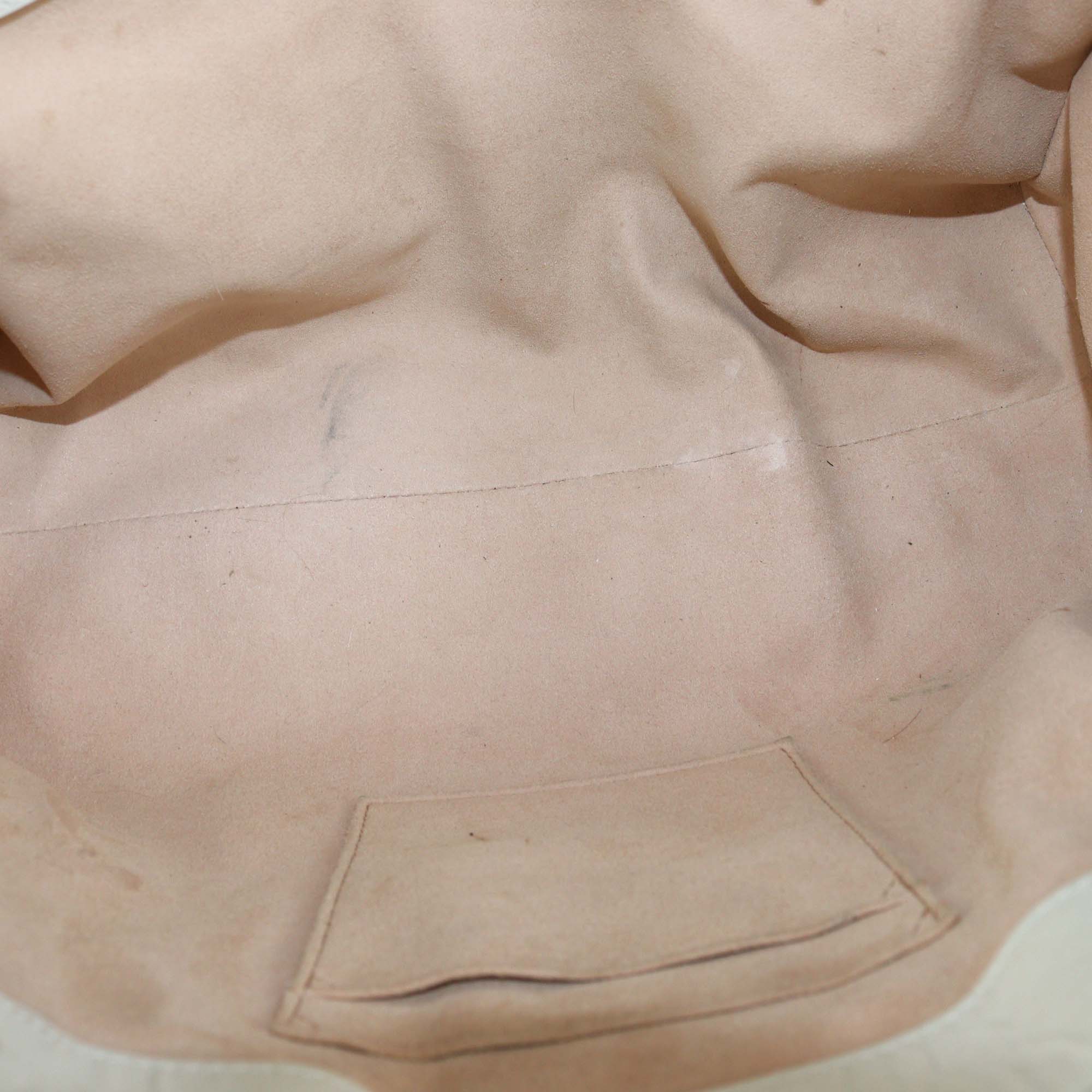 Gucci Beige/Off White GG Supreme Canvas Leather Medium Padlock Tote