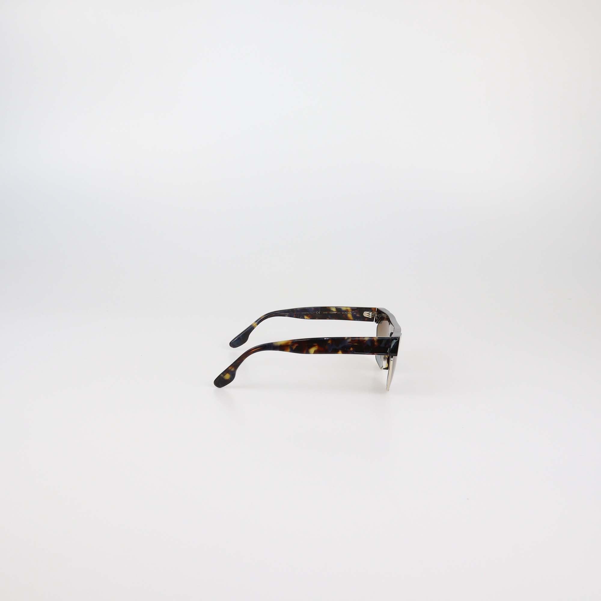 Victoria Beckham Brown Tortoise Gradient Sunglasses