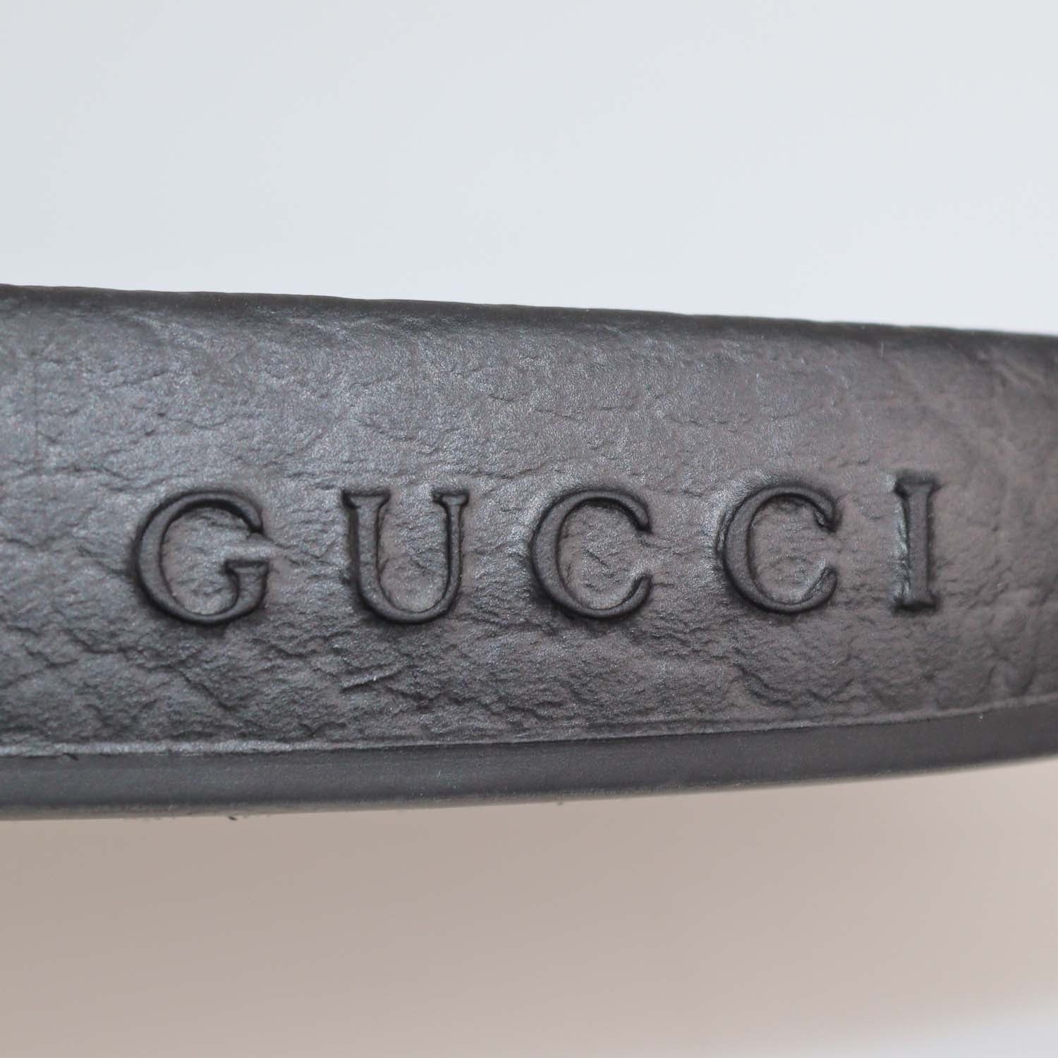 Gucci Beige GG Supreme Canvas Blooms Flat Slide