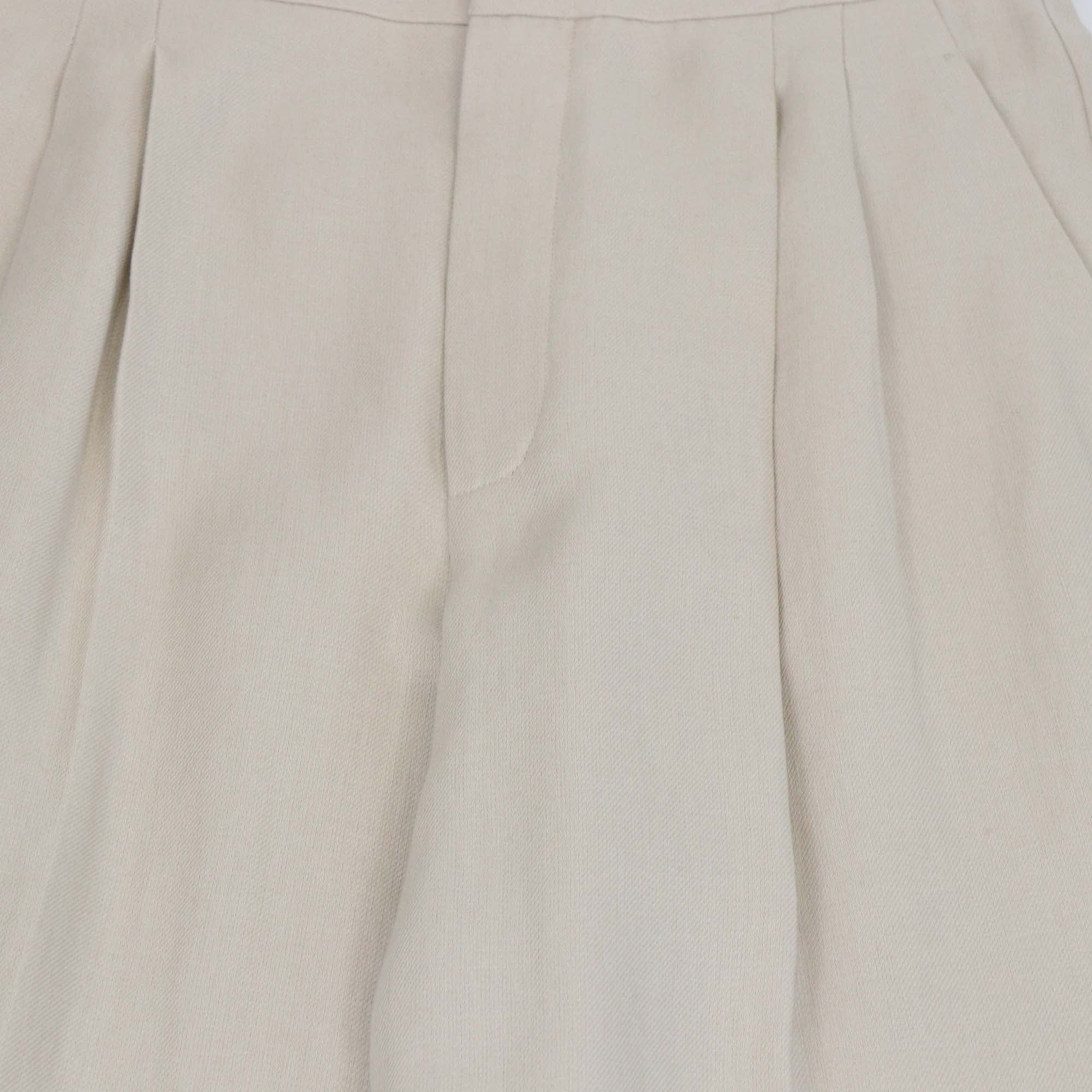 Loro Piana Sunlit Cream Linen Malik Trouser