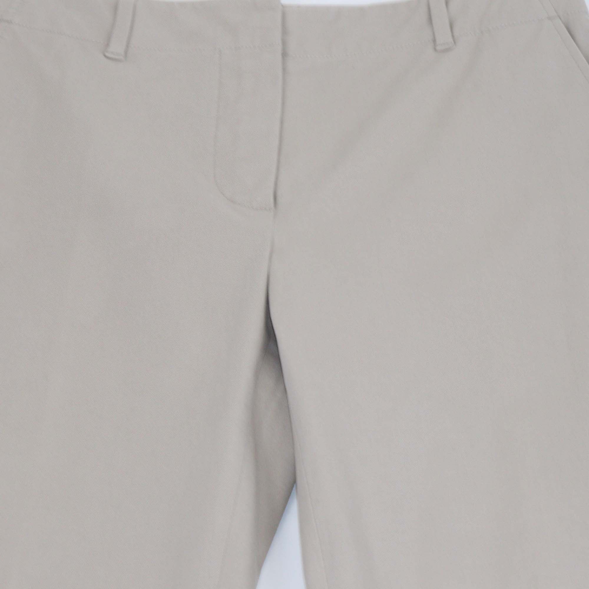Loro Piana Beige Cotton Straight Leg Pants