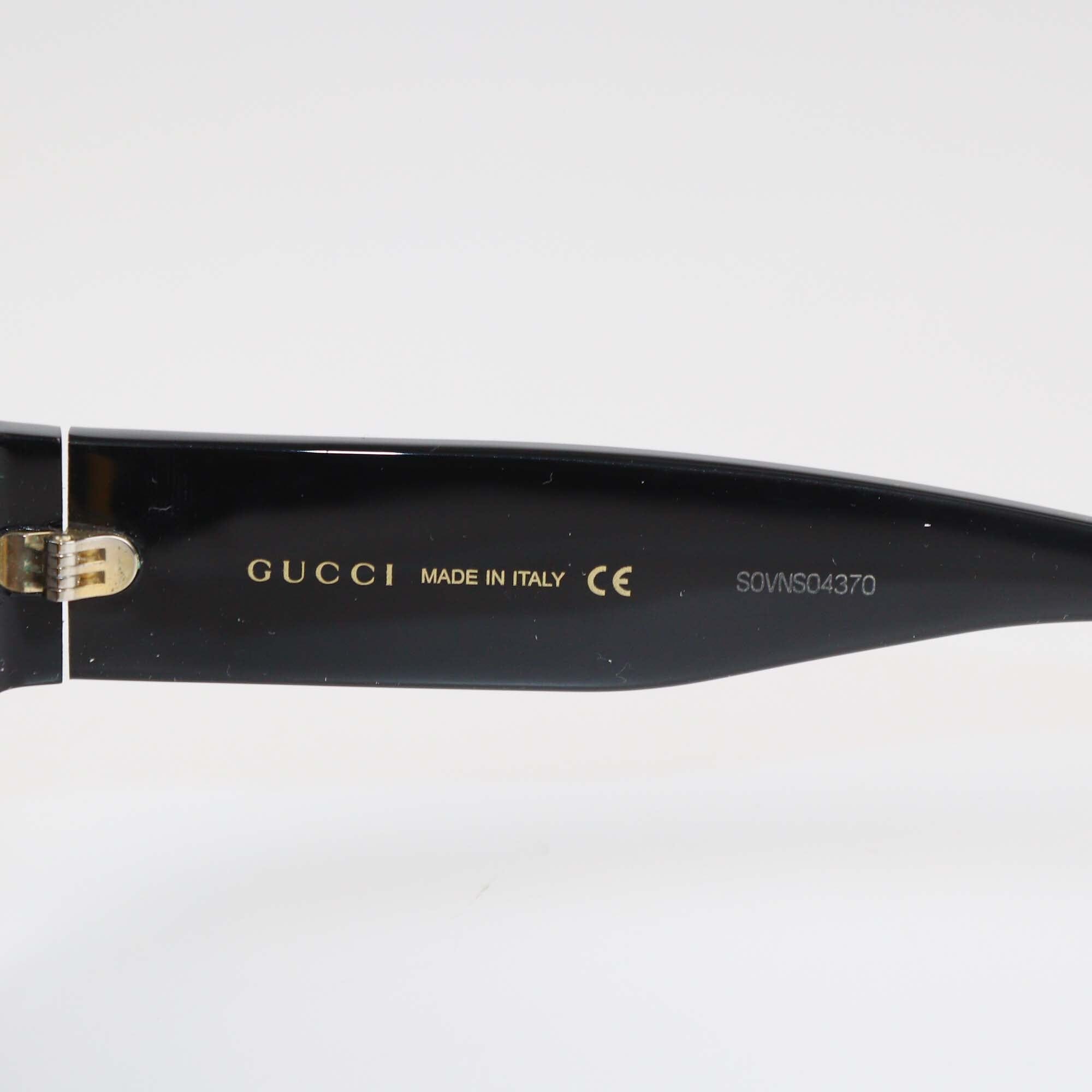 Gucci Black Aviator Sunglasses Womens Gucci