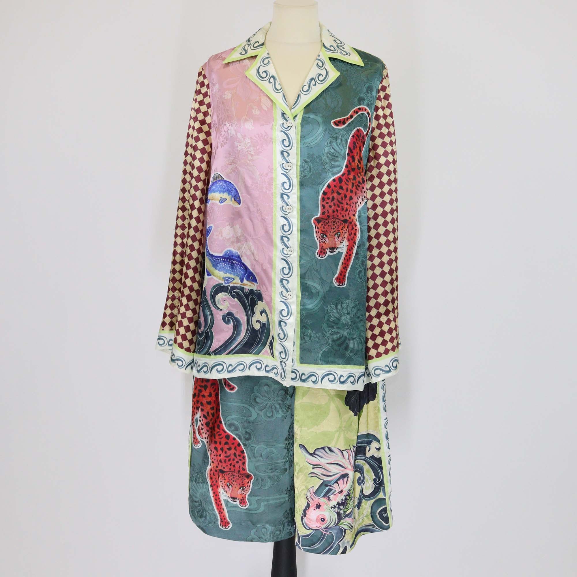 Alemais Multicolor Viscose Blend Animal Print Rochester Set