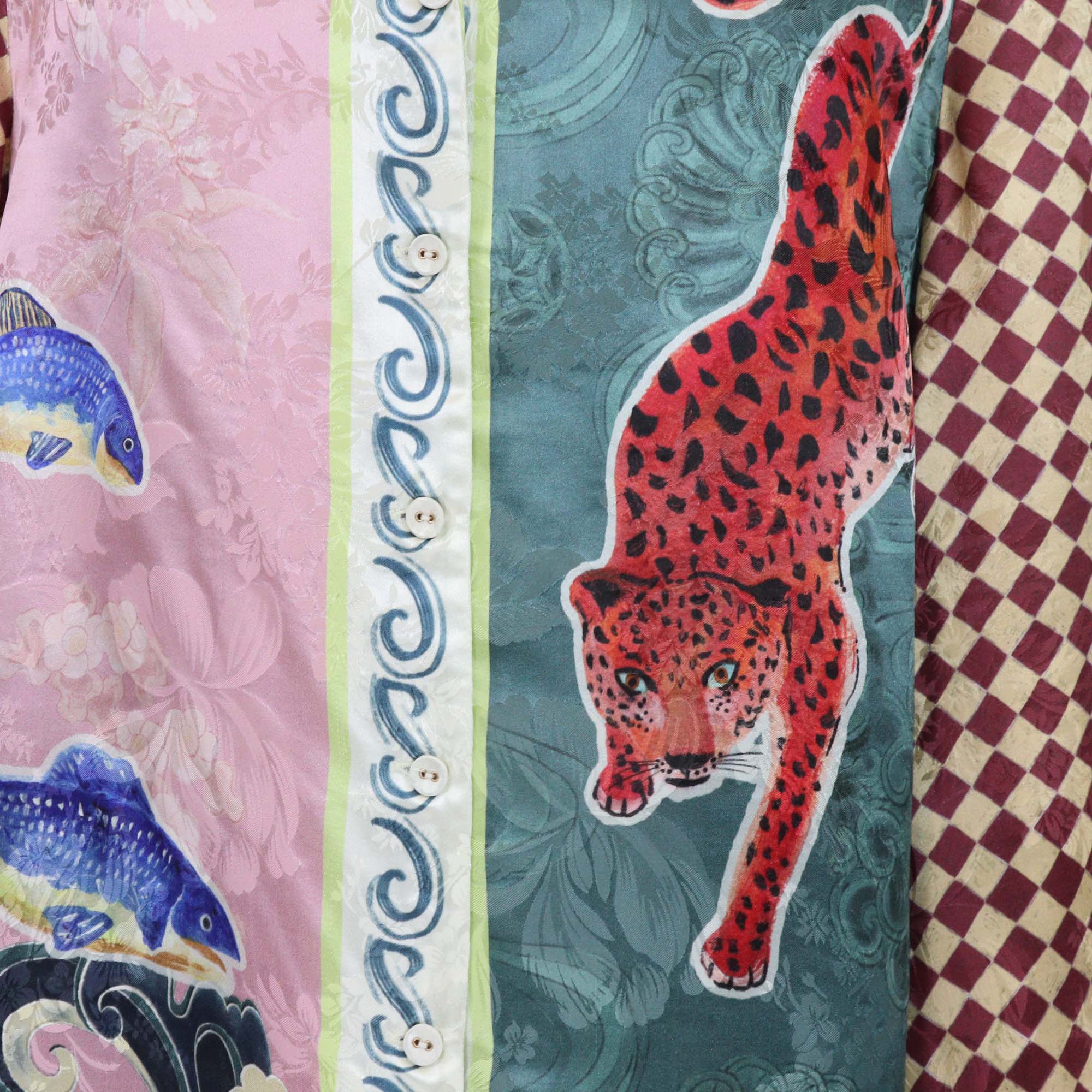 Alemais Multicolor Viscose Blend Animal Print Rochester Set