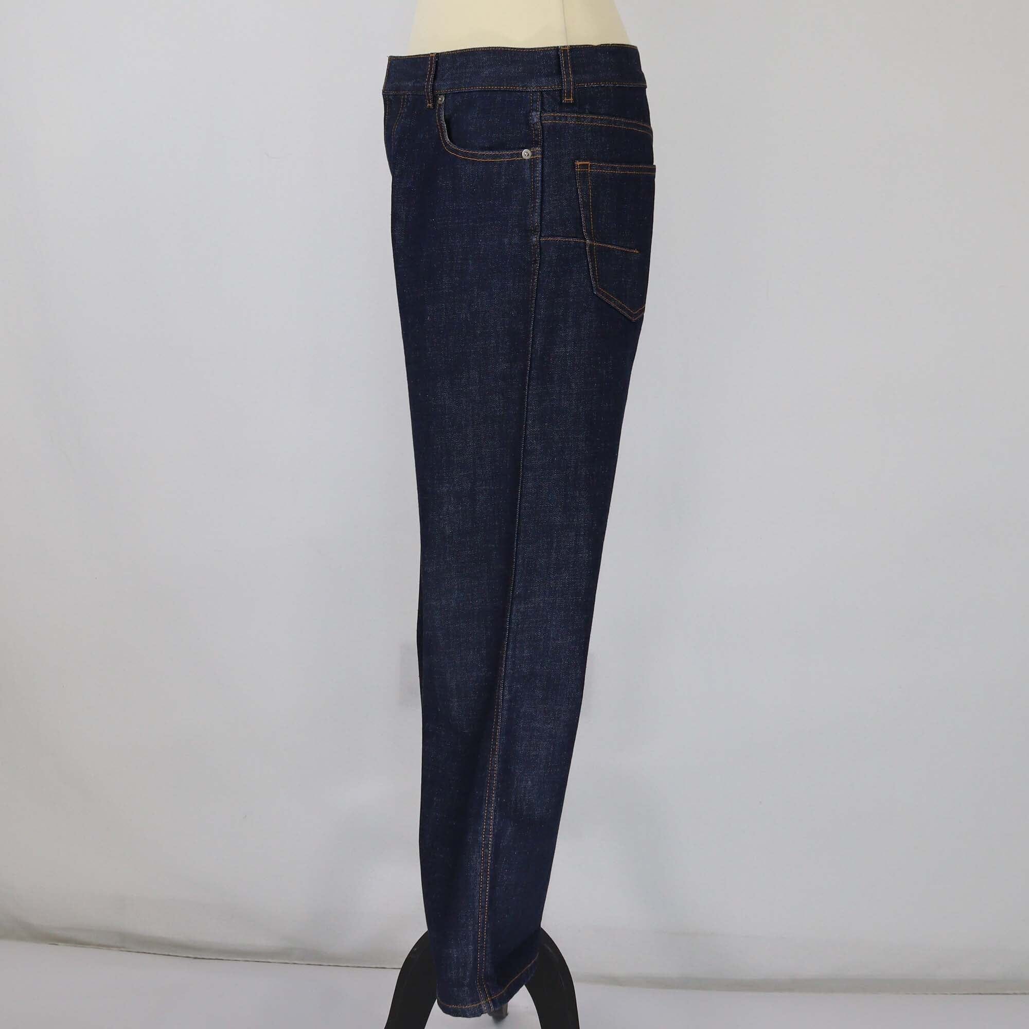 Christian Dior Dark Blue Straight Leg Pants Clothing Christian Dior