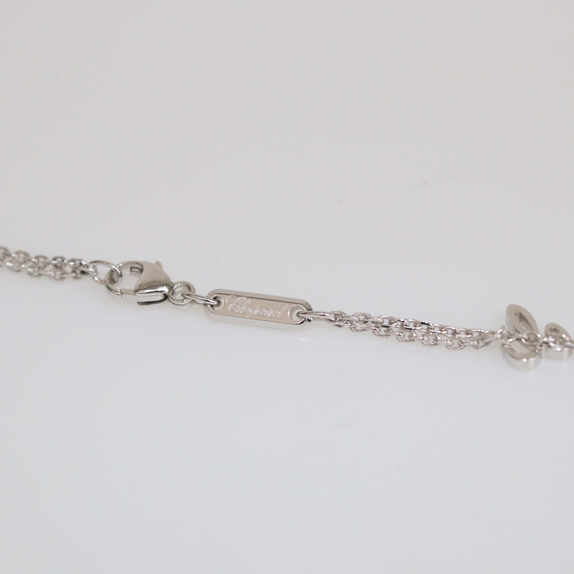 Chopard Happy Diamond Happy Spirit Diamond 18k White Gold Necklace Womens Chopard