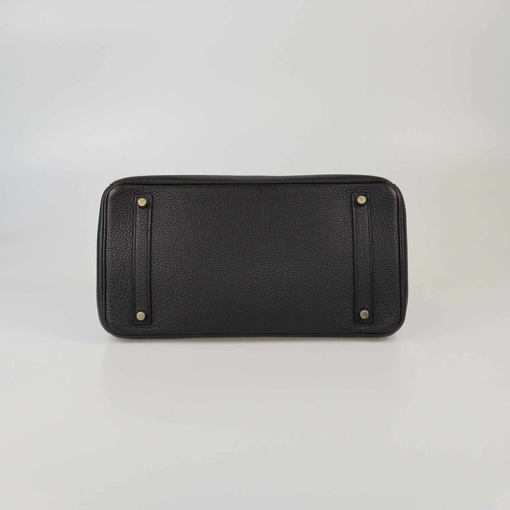 Hermes Black Togo Birkin Retourne 35 GHW Womens Hermes