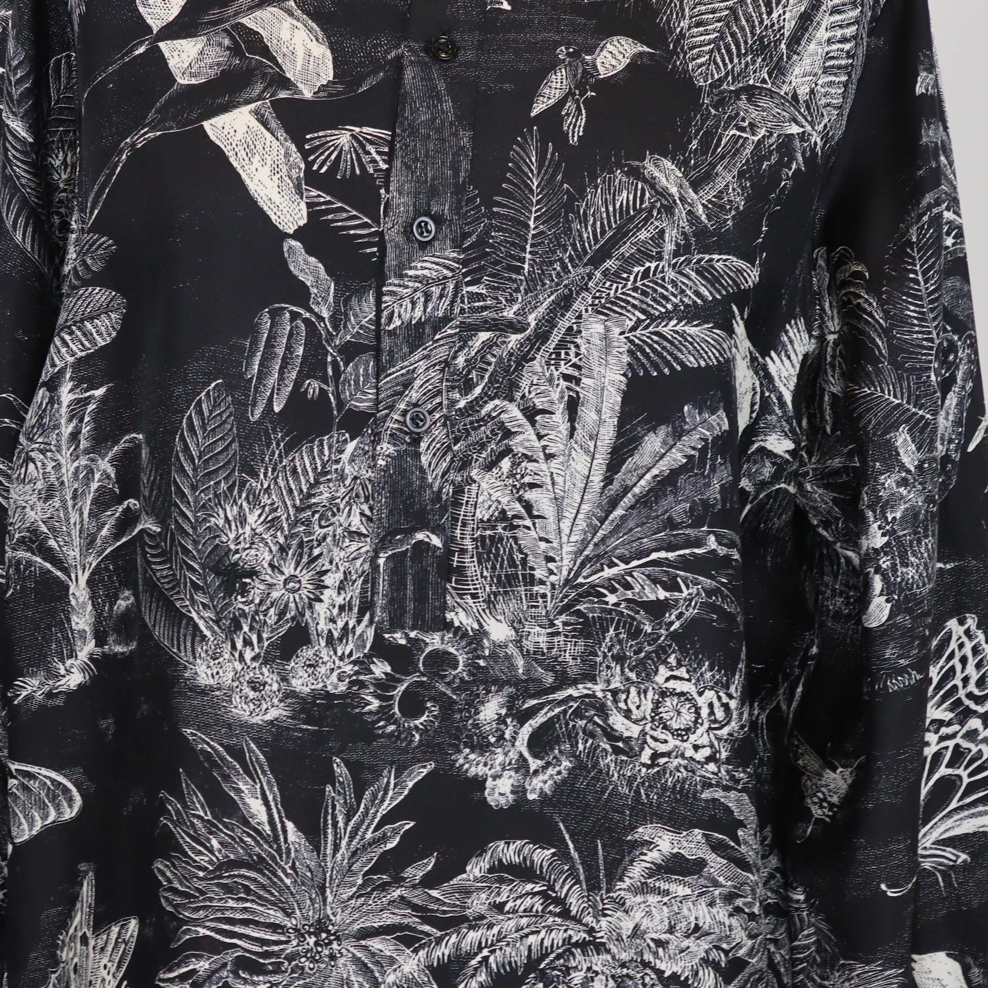 Christian Dior Black Silk Dioriviera Long Sleeve Tunic Long Blouse