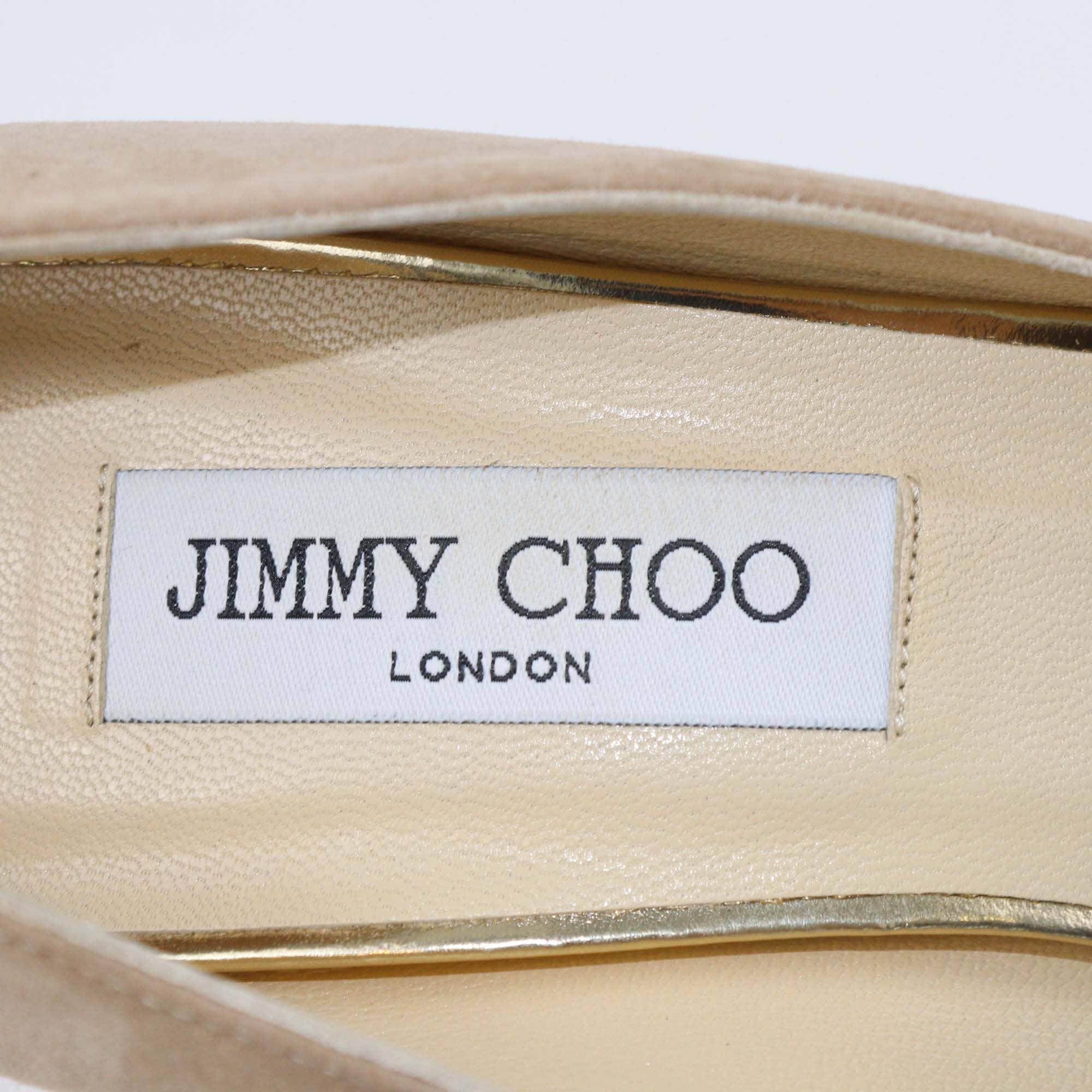 Jimmy Choo Nude Platform Peep Toe Pumps Womens Jimmy Choo