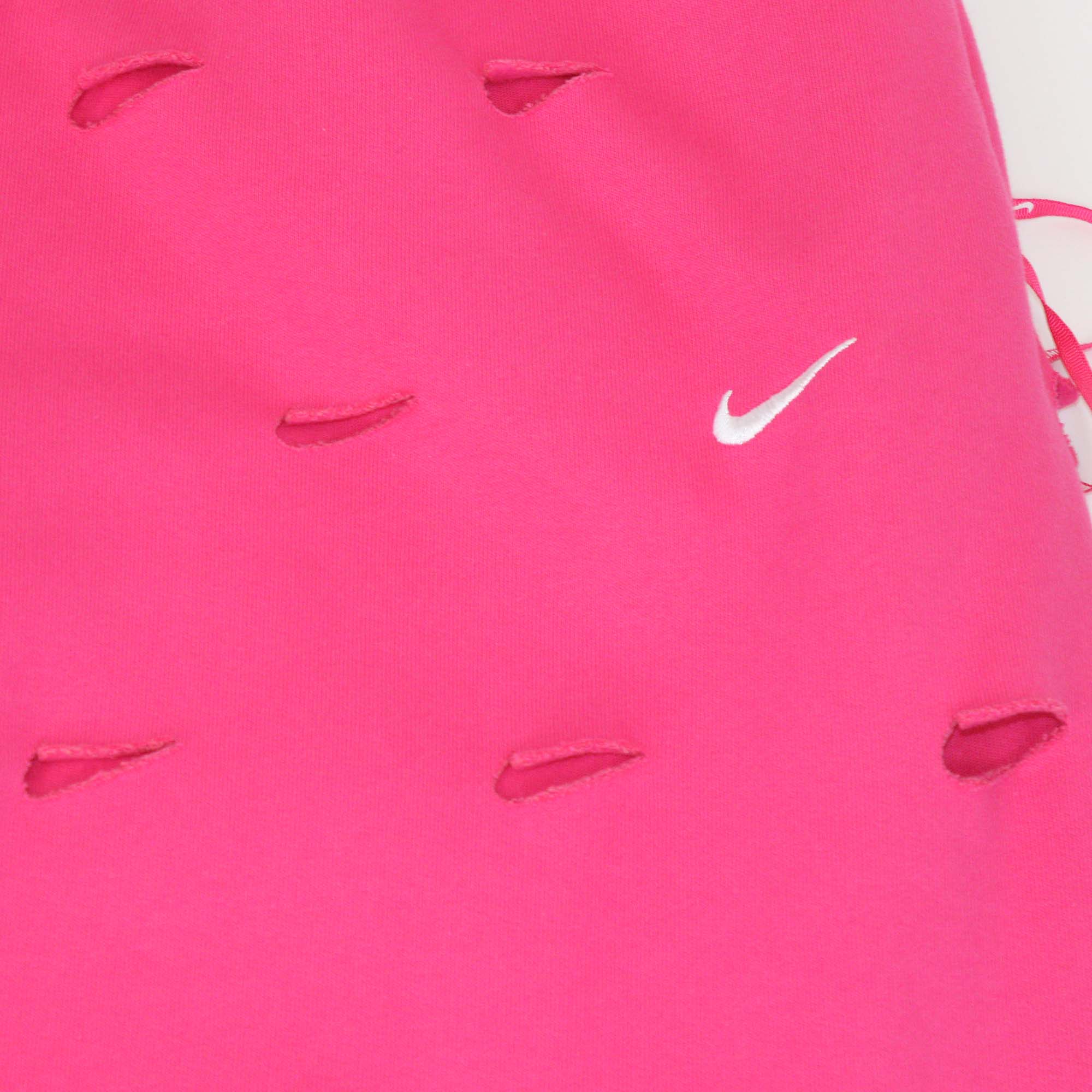 Nike x Jacquemus Pink Cotton Cut Out Swoosh Sweat Pants