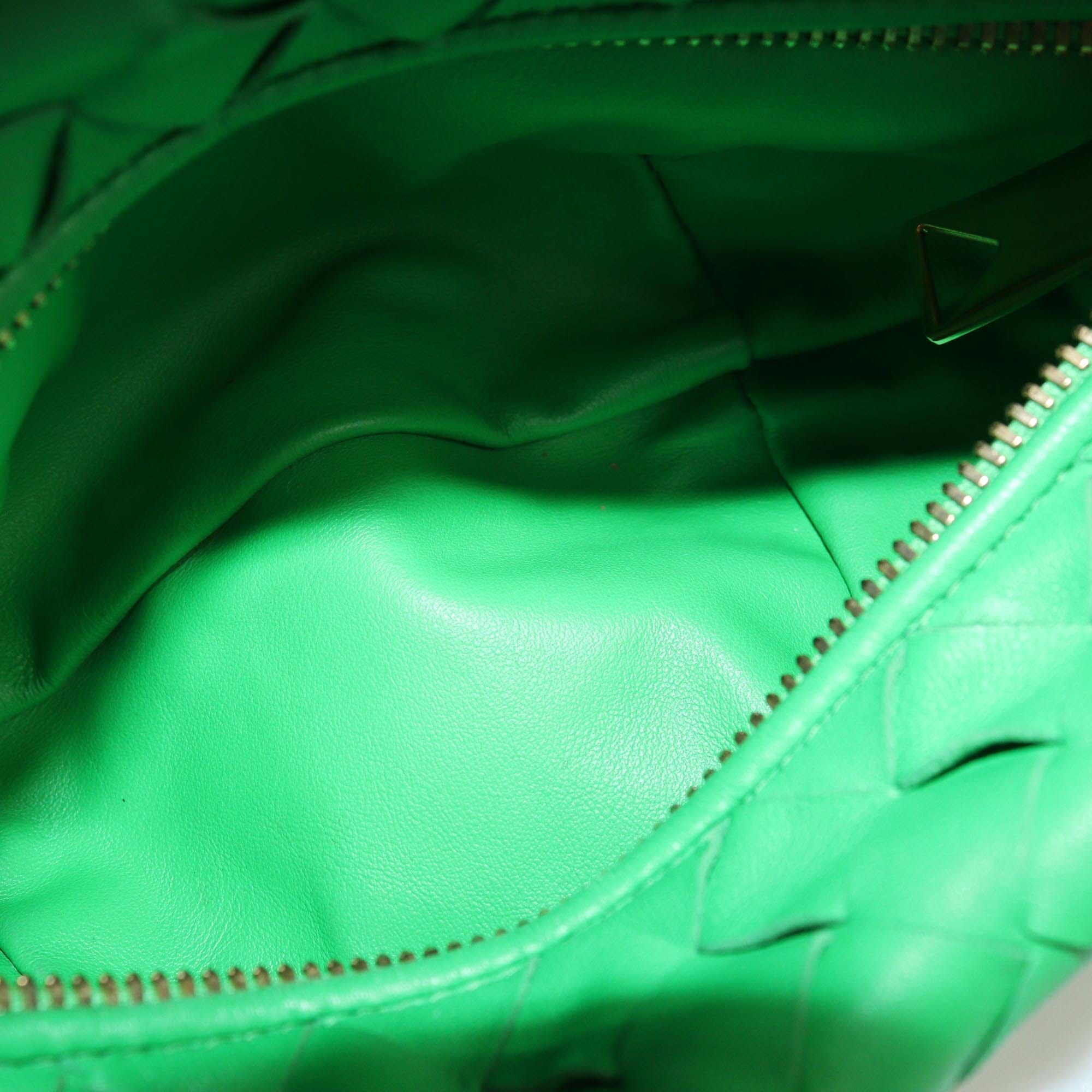 Bottega Veneta Green Intrecciato Mini Jodie Hobo Womens Bottega Veneta