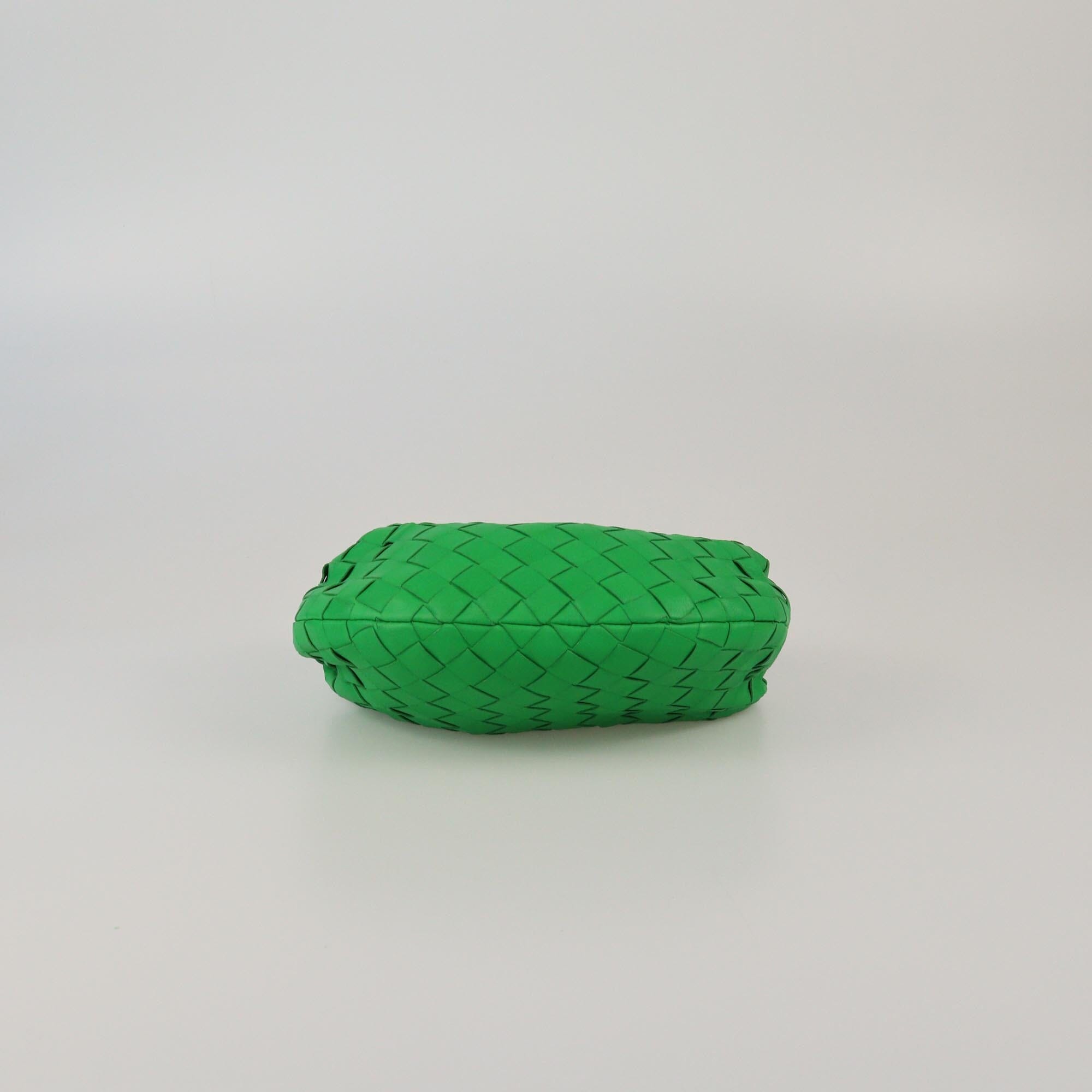 Bottega Veneta Green Intrecciato Mini Jodie Hobo Womens Bottega Veneta