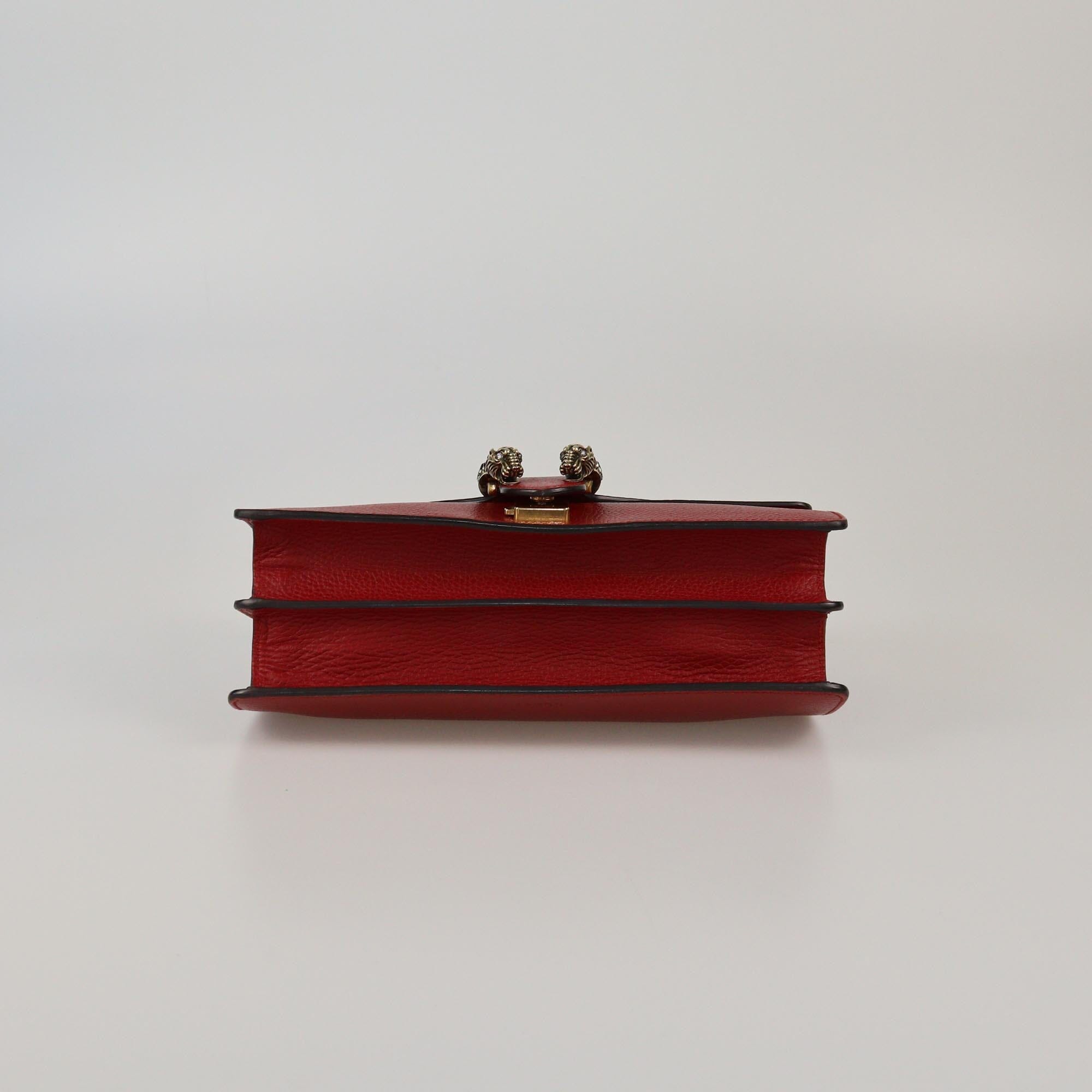 Gucci Red Medium Dionysus Shoulder Bag Womens Gucci