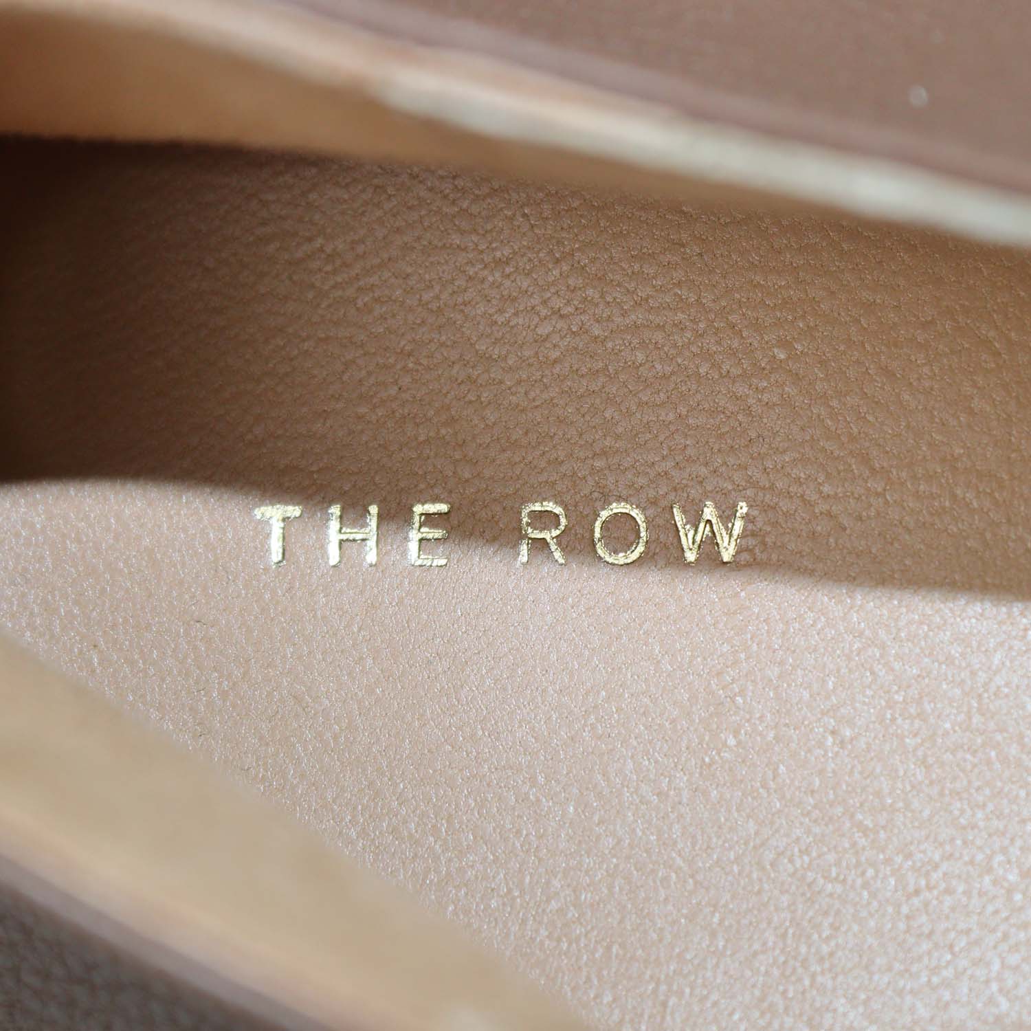 The Row Brown Leather Awar Ballet Flats