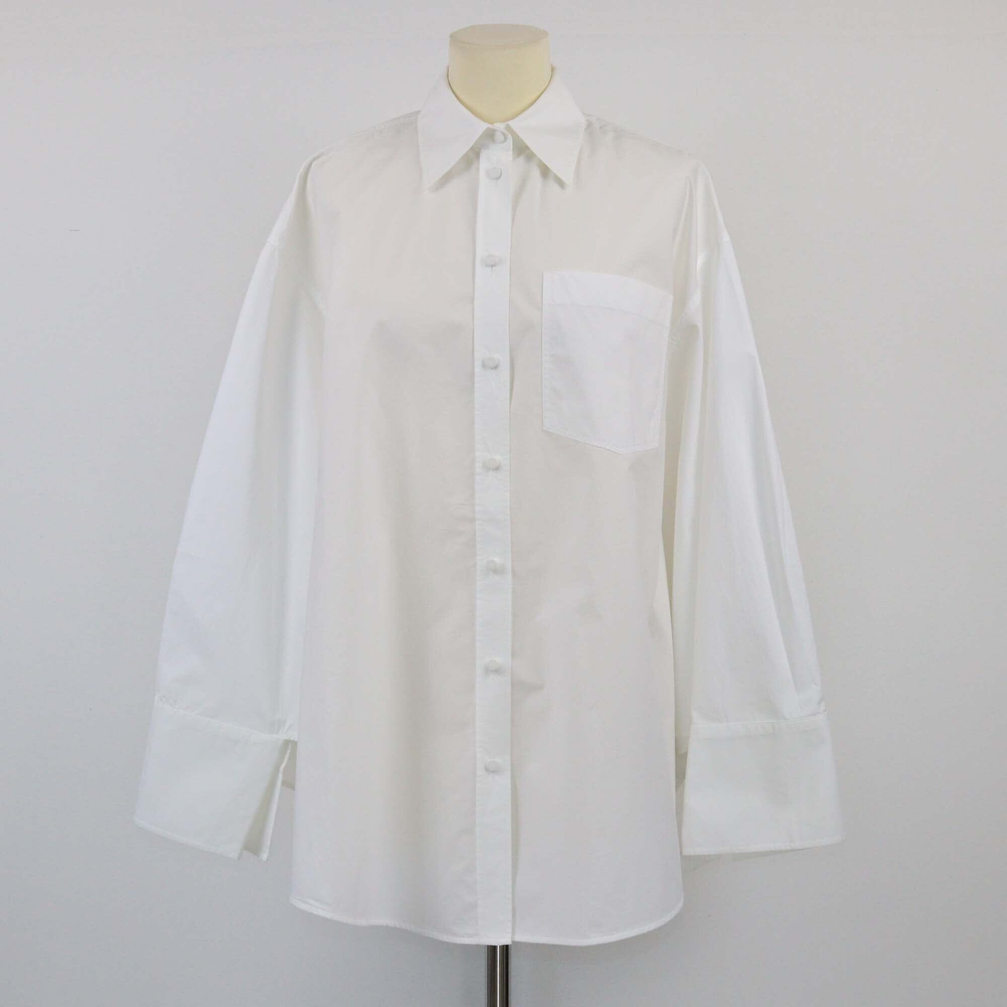 Valentino White Sartorial Poplin Longsleeve Shirt Womens Valentino